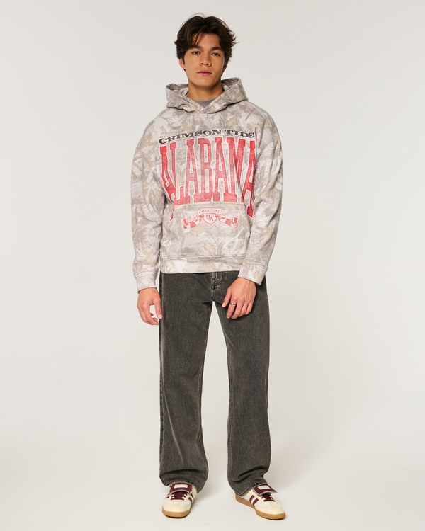 Boxy Camo University of Alabama Crimson Tide Graphic Hoodie, Tan Camo view 2