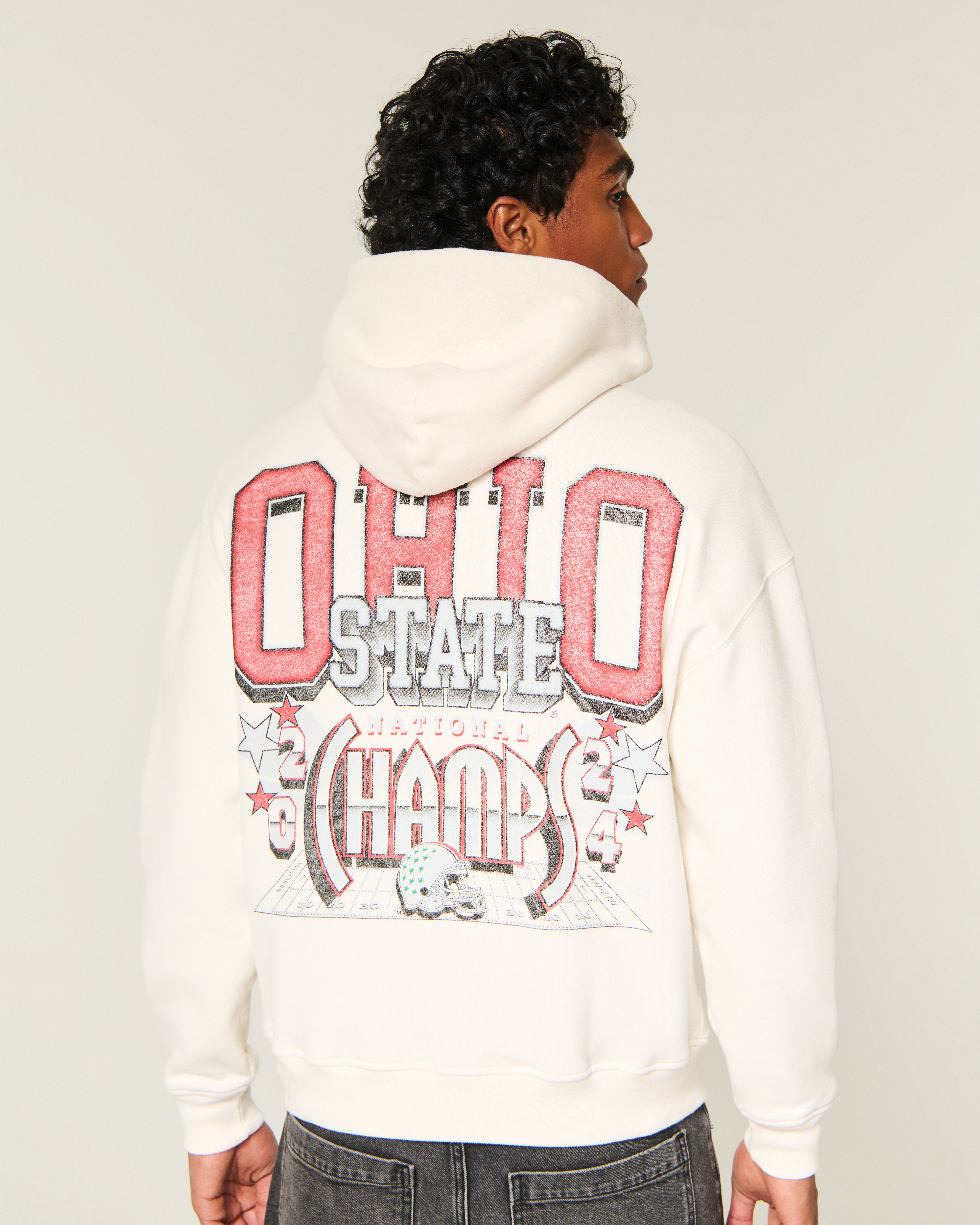 Boxy The Ohio State University Buckeyes Graphic Hoodie