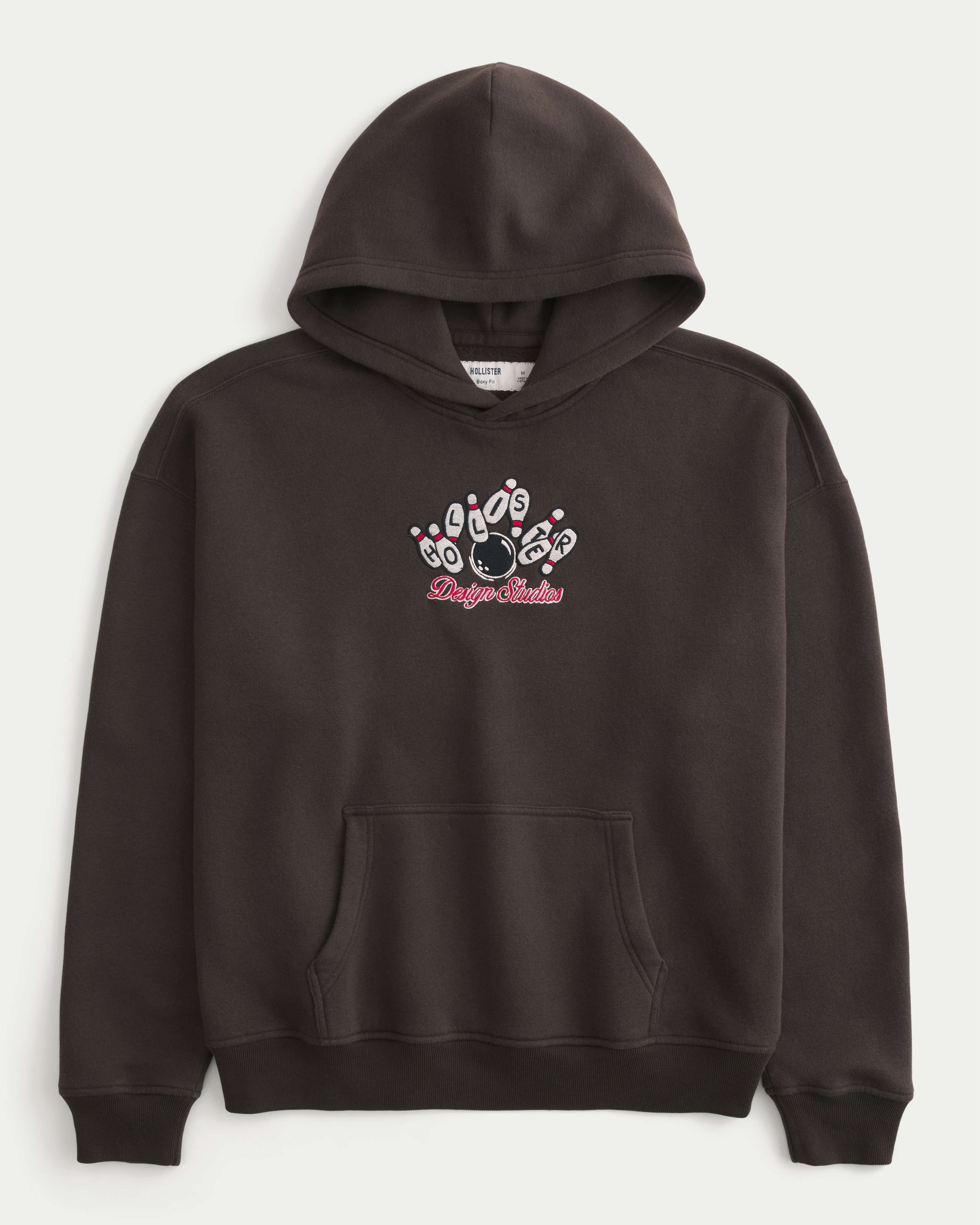 Boxy Bowling Logo Graphic Hoodie