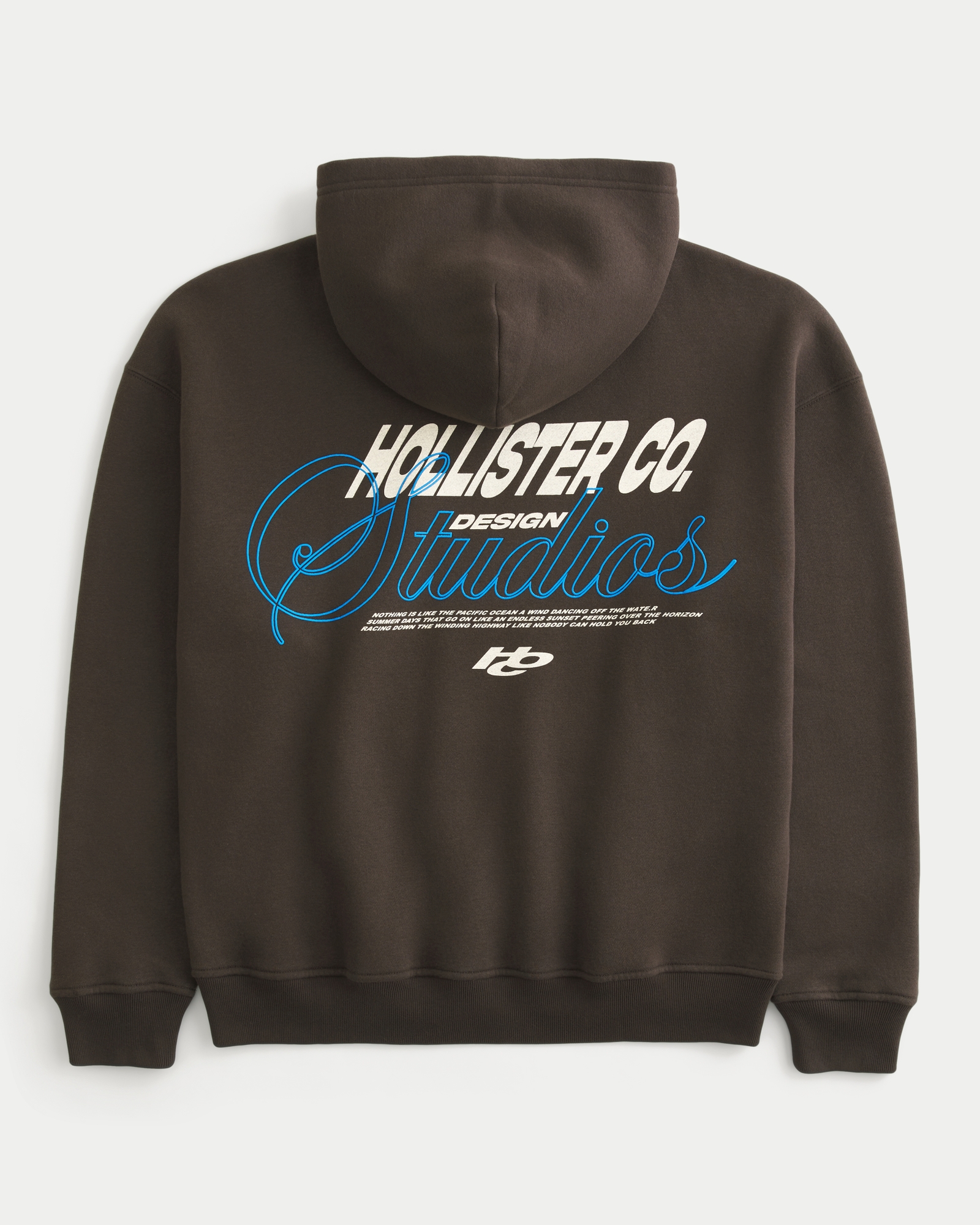 トップス OYSTER SILHOUETTE HOODIE Men's Boxy Logo Graphic Hoodie | Men's Tops | HollisterCo.ca