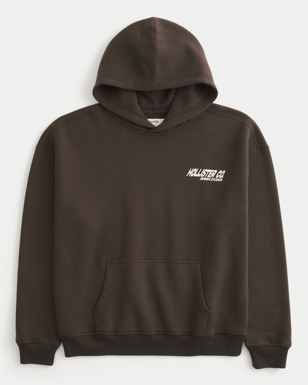 Men's Boxy Logo Graphic Hoodie | Men's Tops | HollisterCo.ca