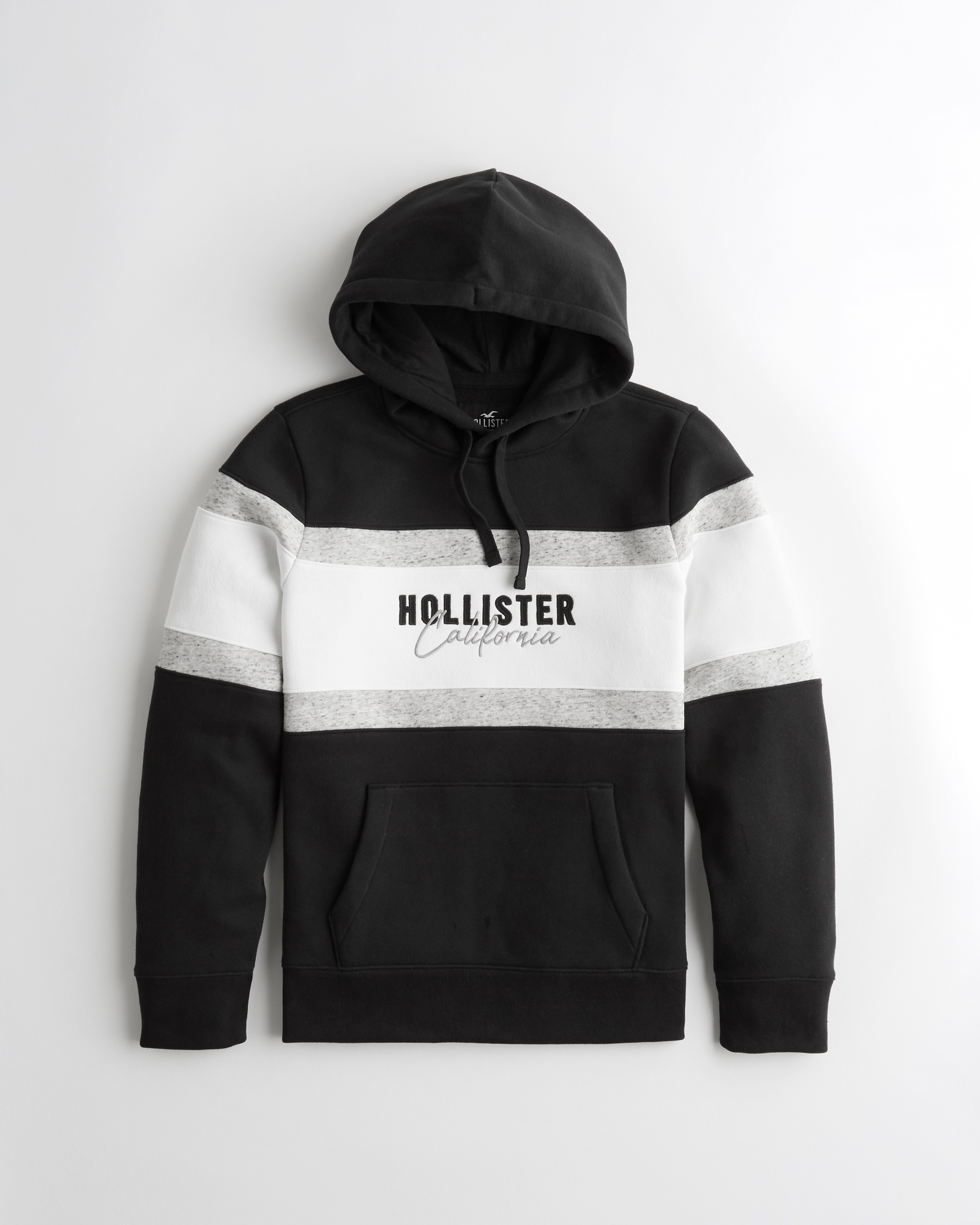 hollister black and grey hoodie