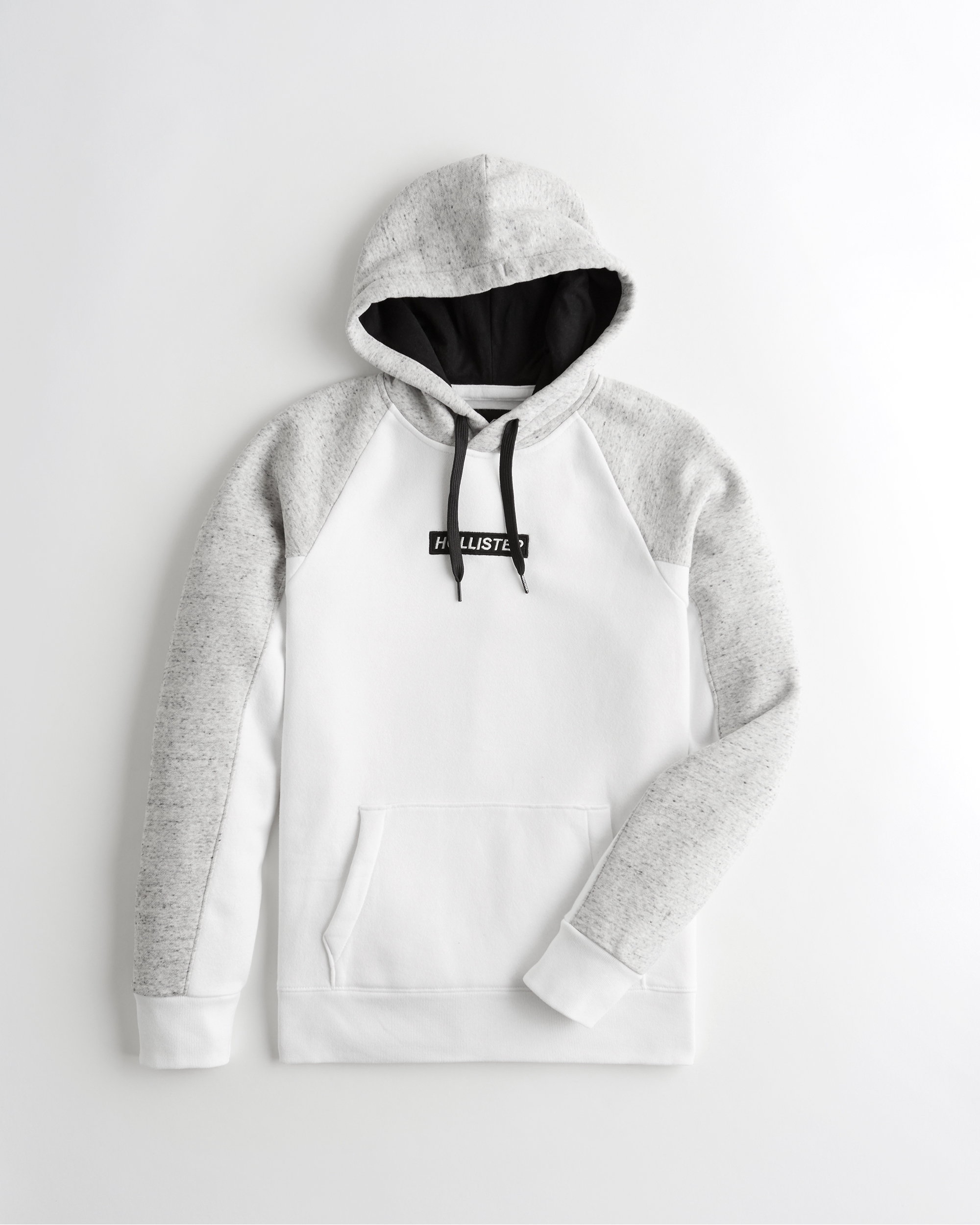 grey and white hollister hoodie