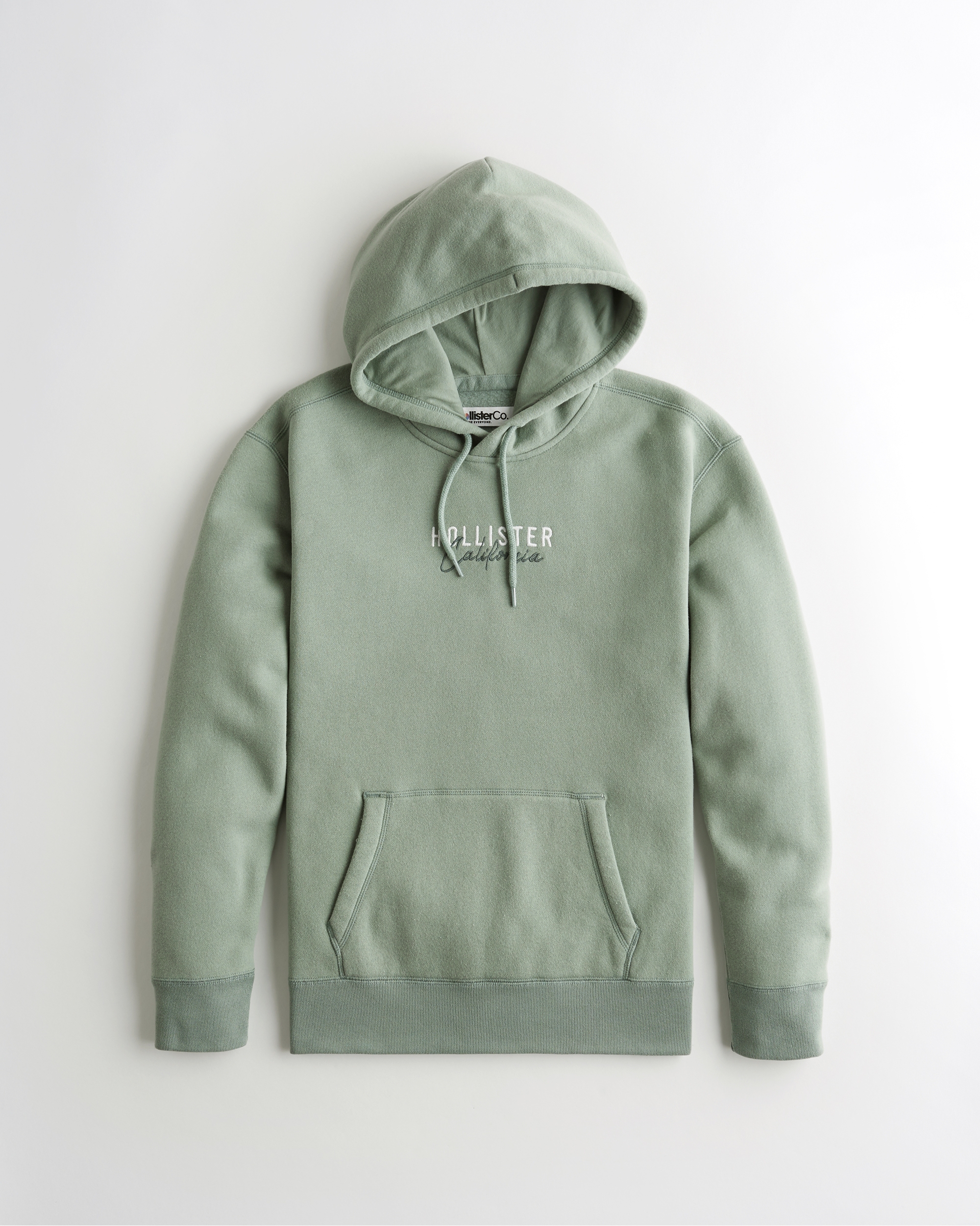 Hollister logo hoodie in green