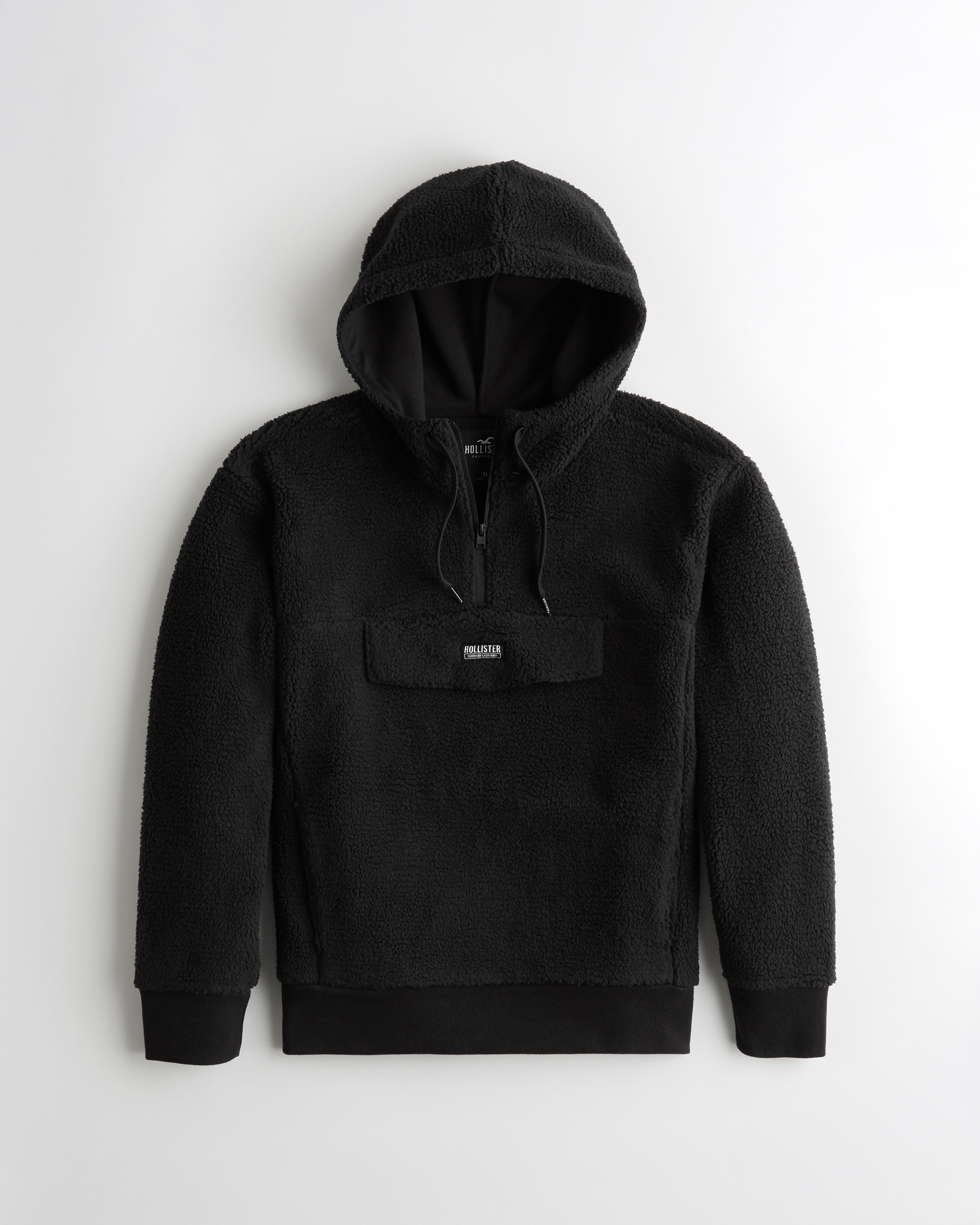 sherpa hoodie zip