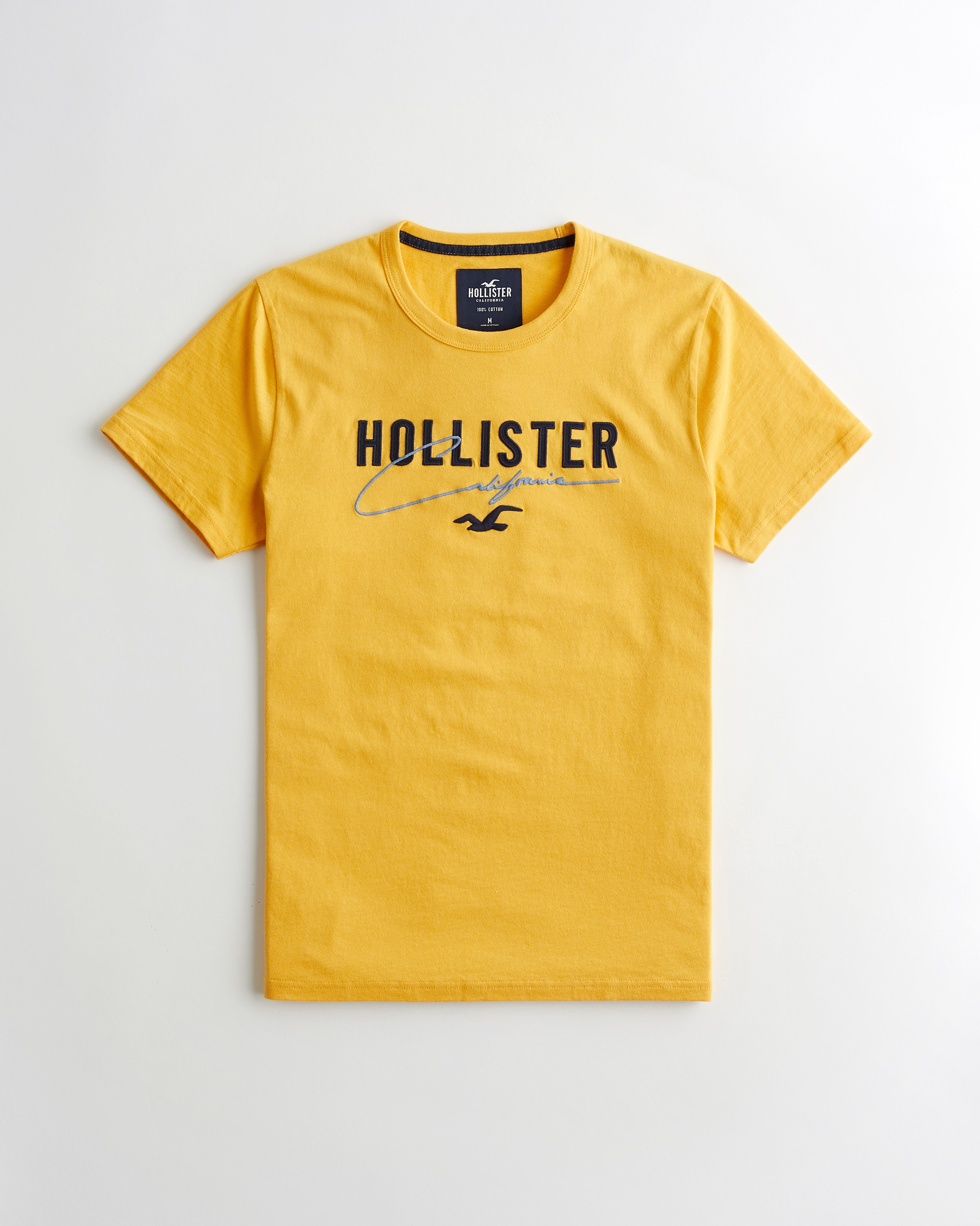 hollister yellow t shirt