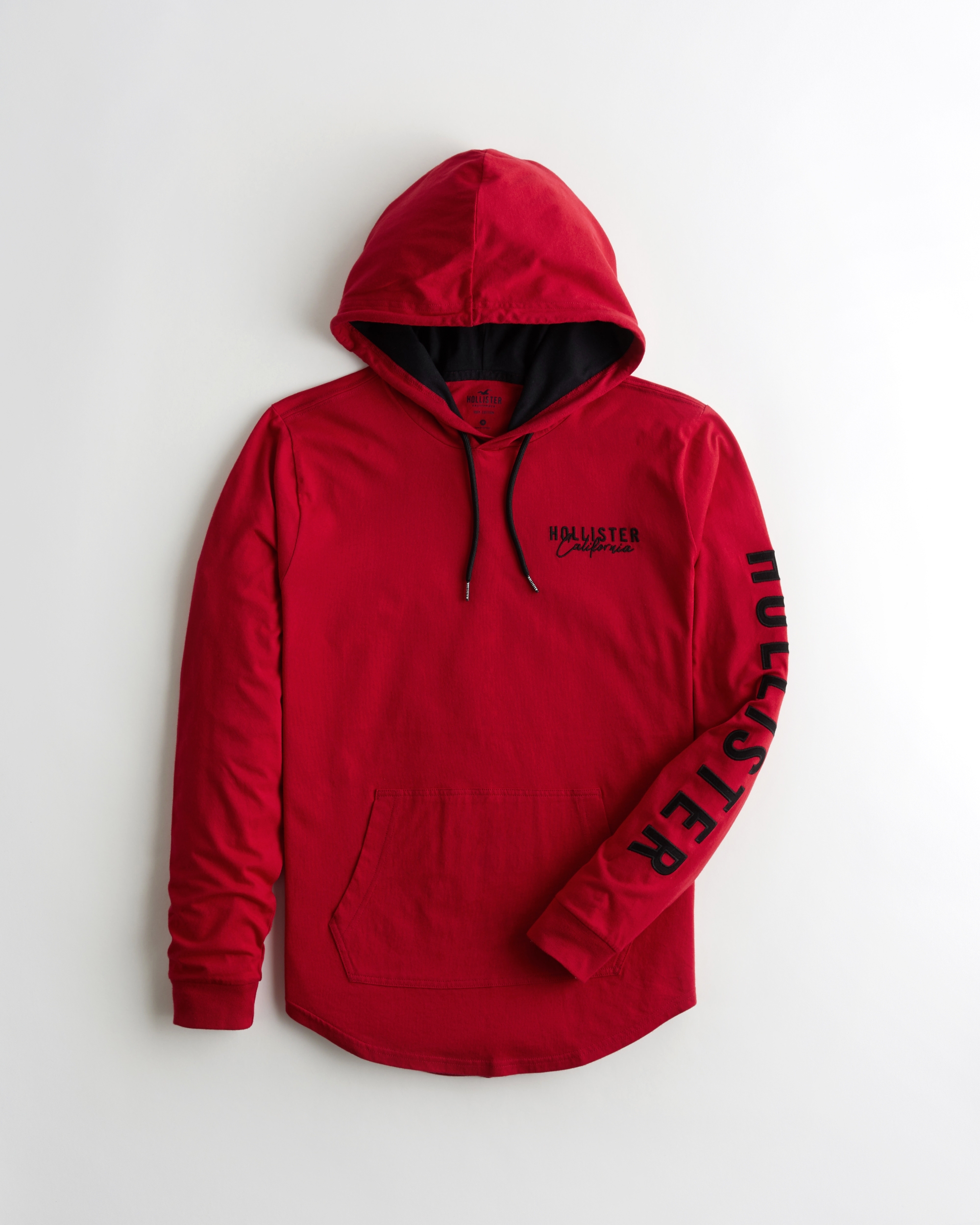 hollister hooded shirt