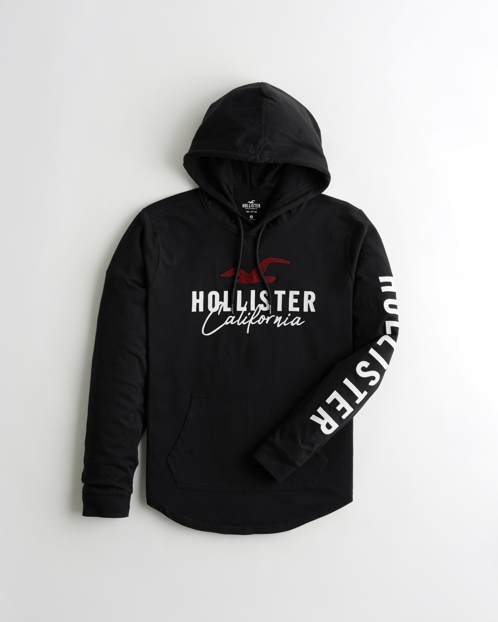 blue and white hollister hoodie