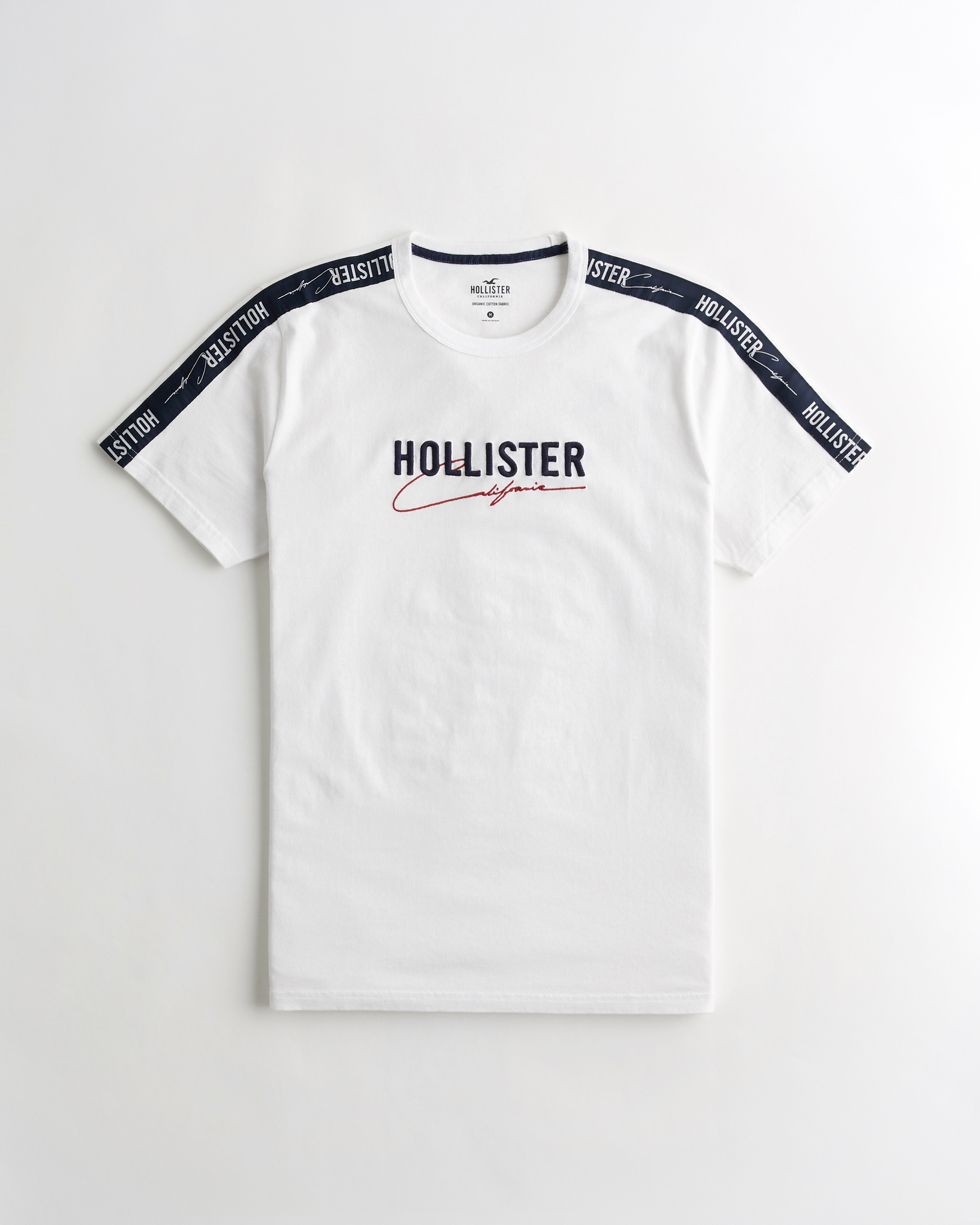 hollister printed logo graphic tee