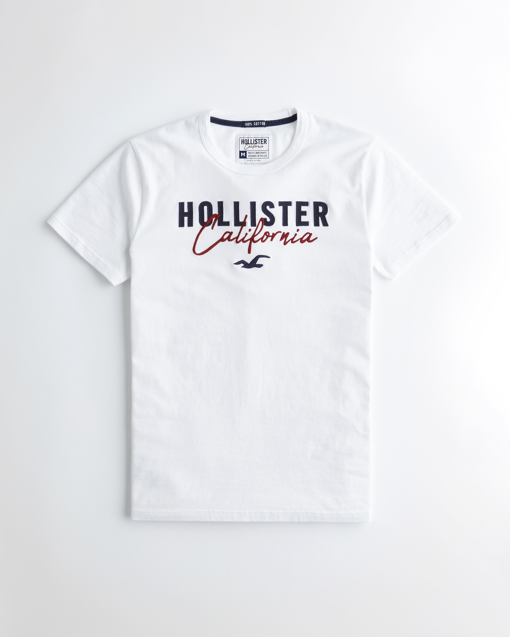 hollister white t shirt mens