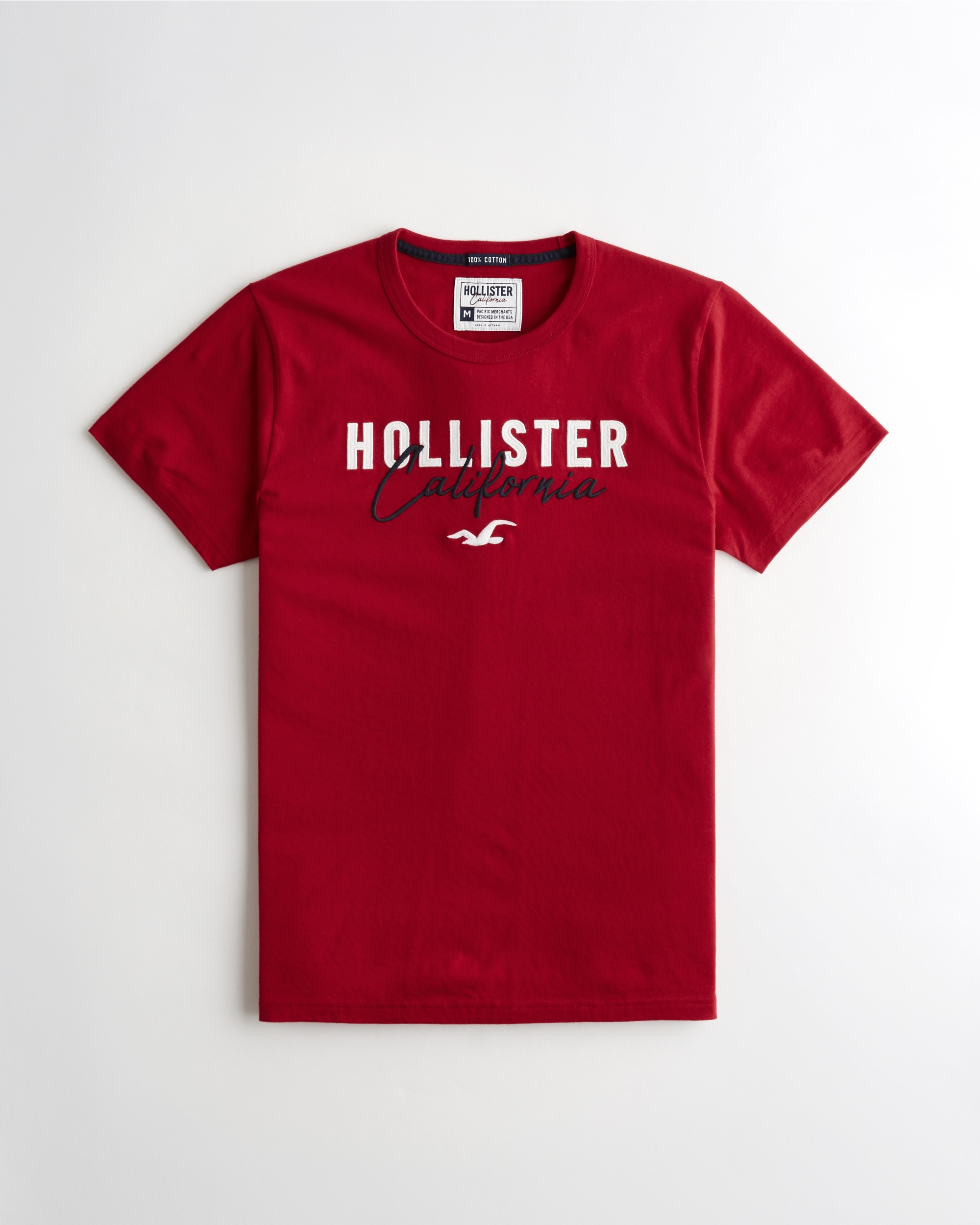 hollister red t shirt