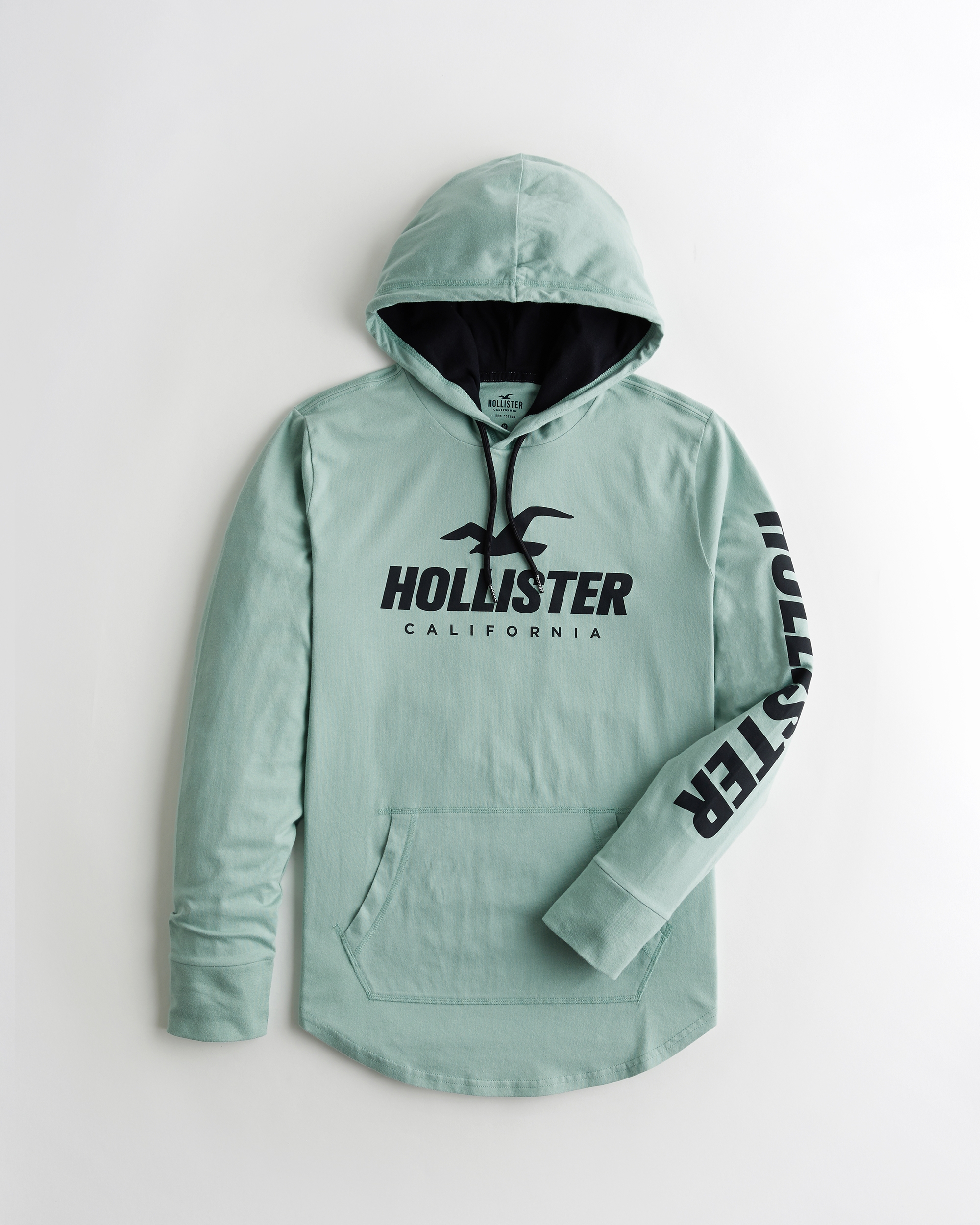 hollister hooded tee