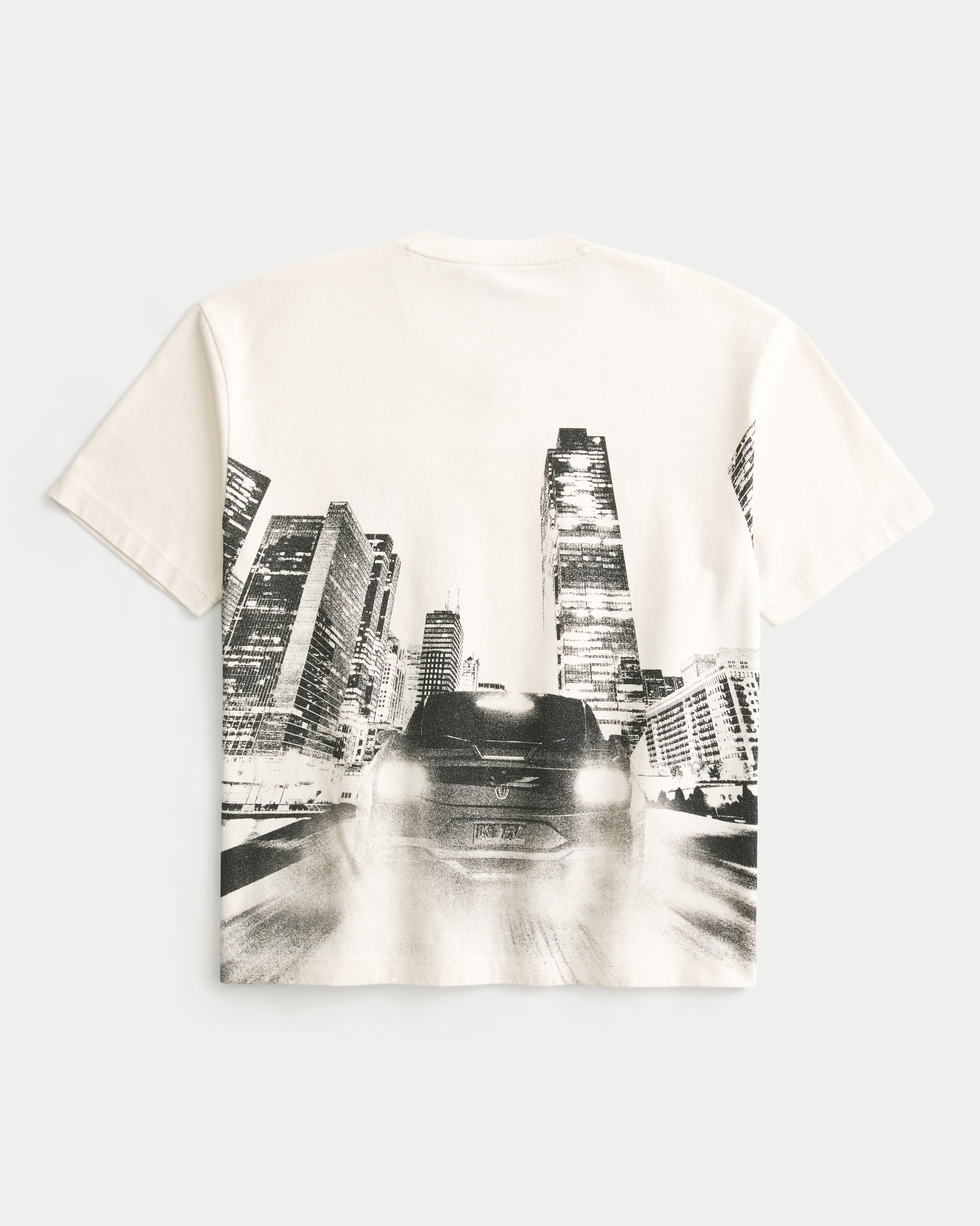 Boxy Heavyweight Ford Mustang Dark Horse Graphic Football Tee