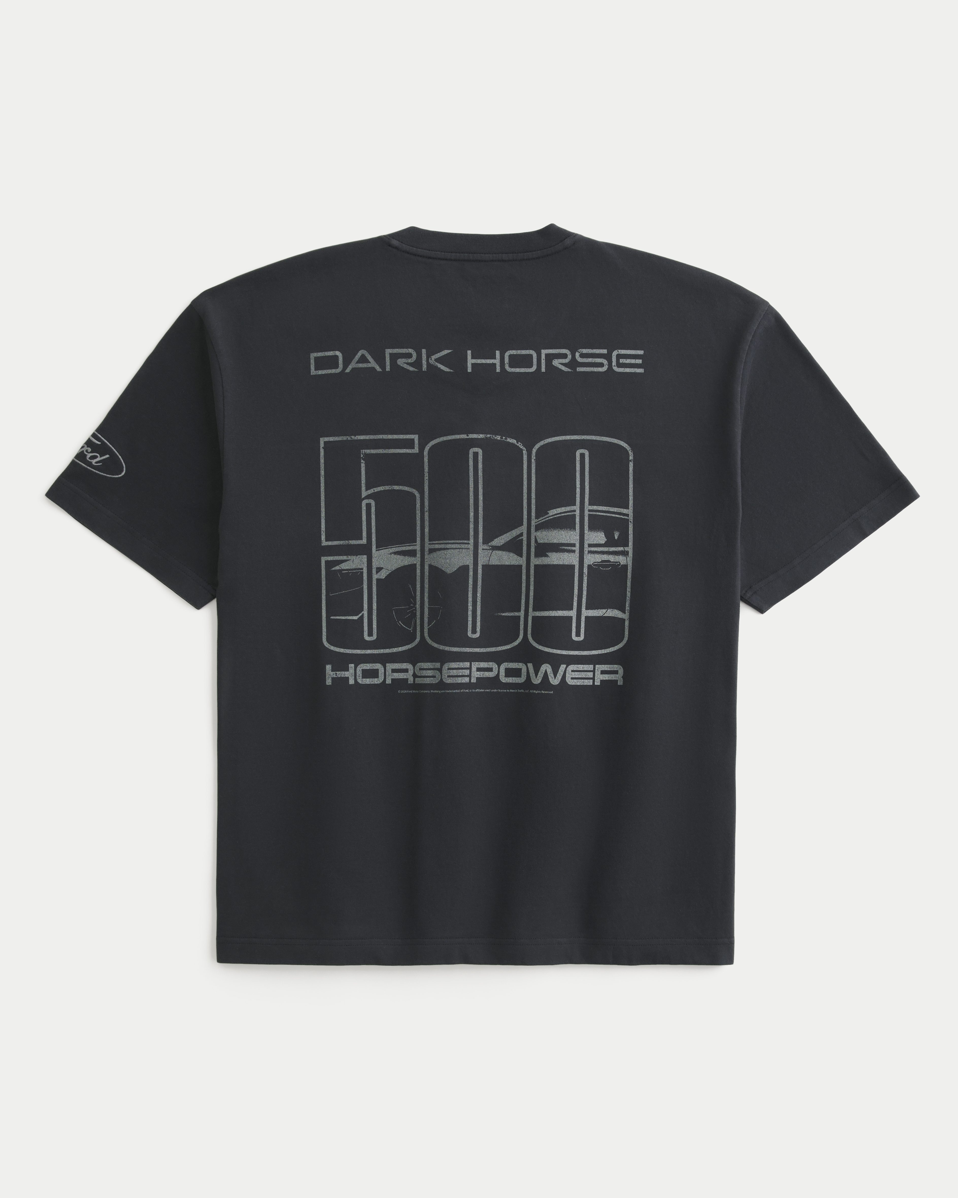 Boxy Heavyweight Ford Mustang Dark Horse Graphic Tee