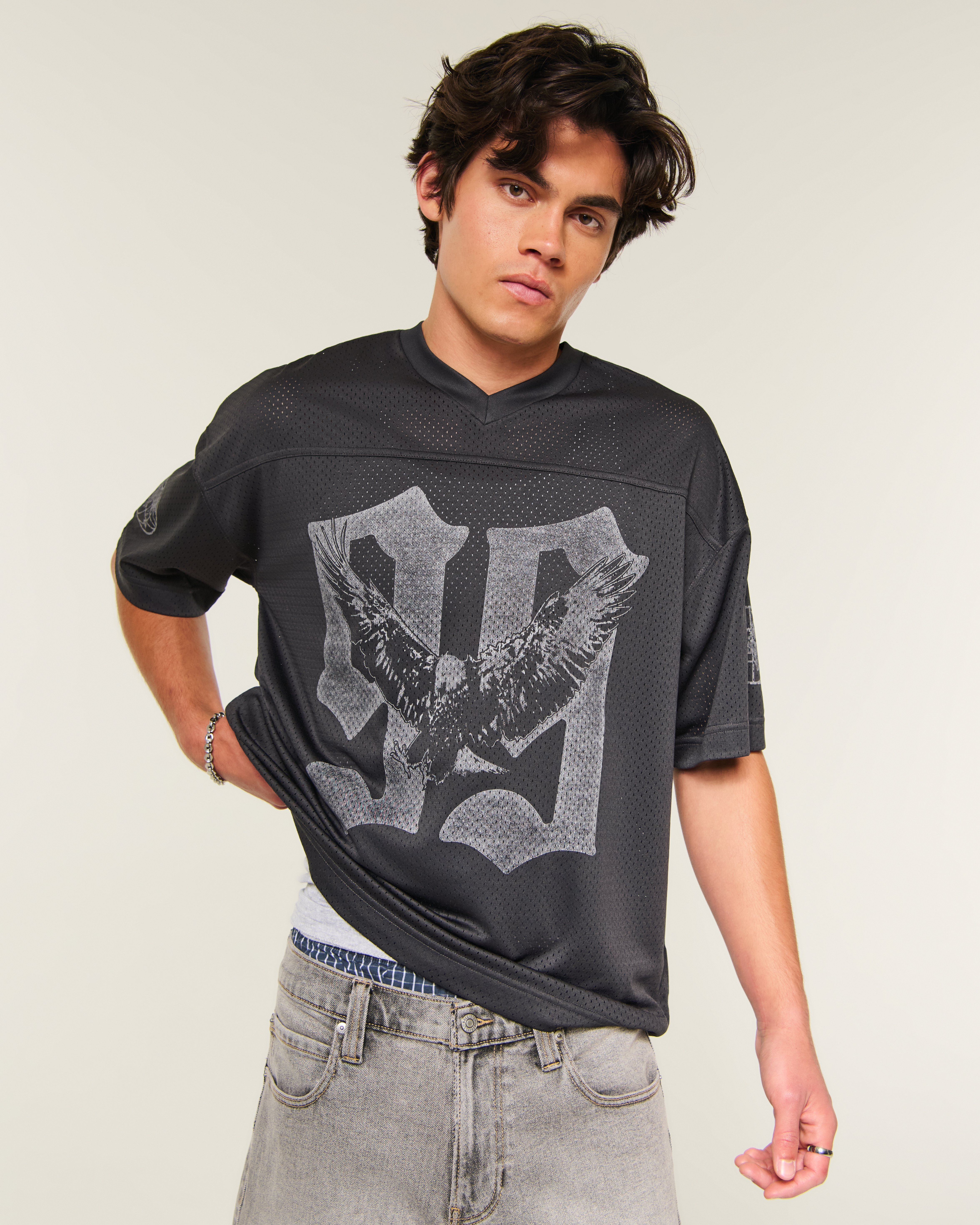 Eagle Graphic Football Jersey