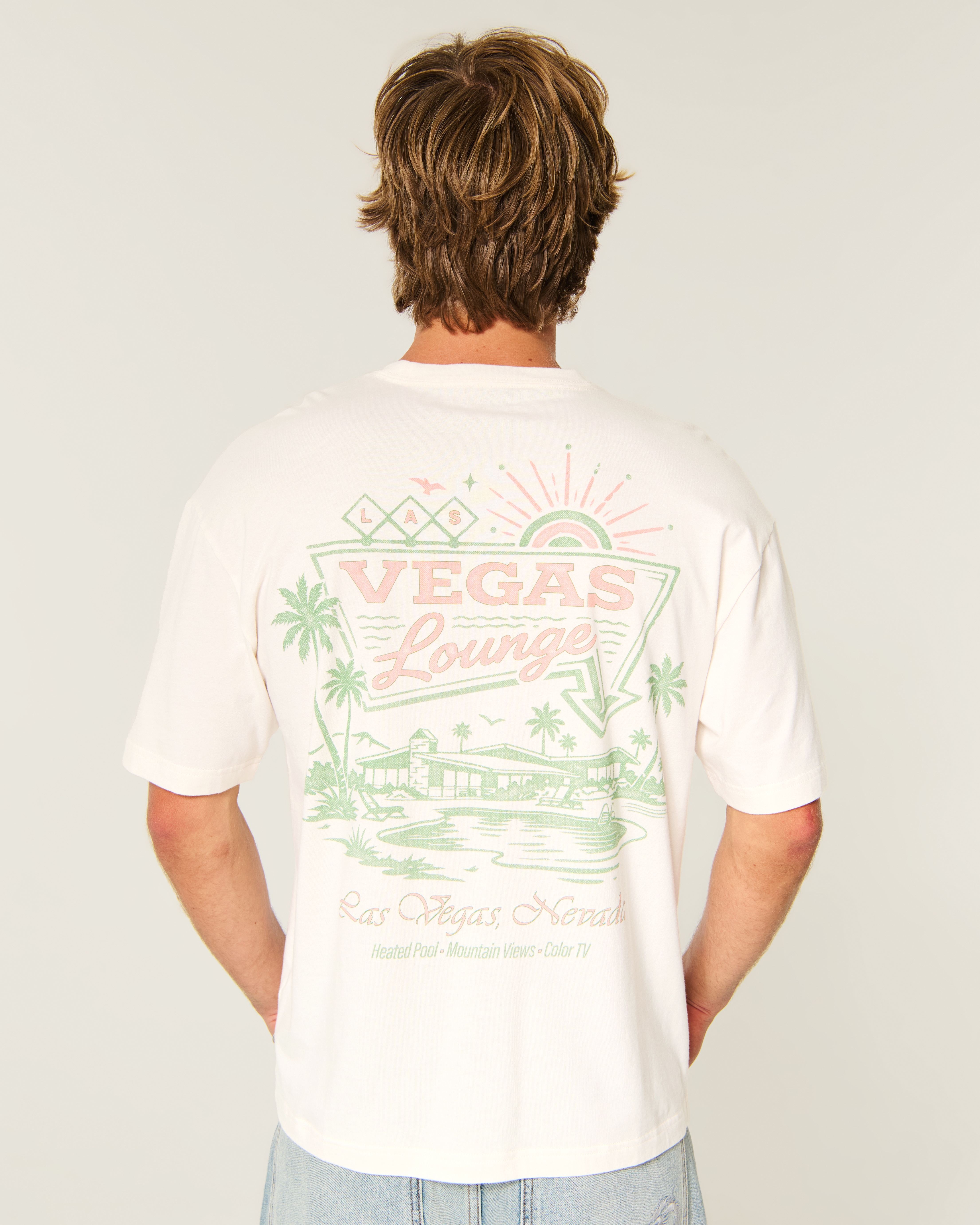 Boxy Vegas Lounge Graphic Tee