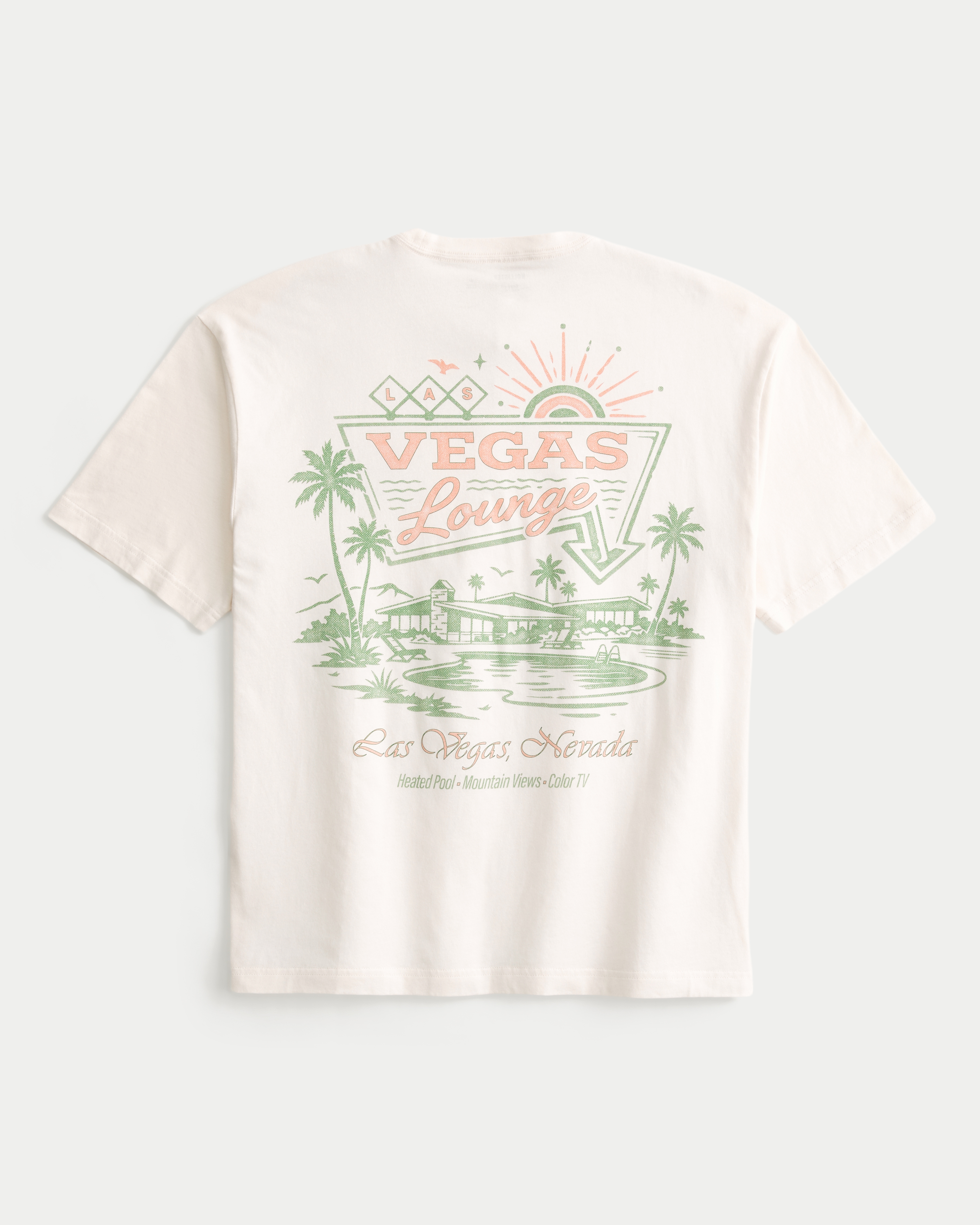 Boxy Vegas Lounge Graphic Tee