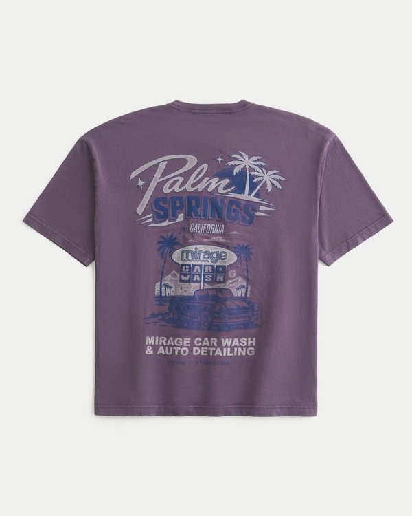 Men's Boxy Palm Springs Graphic Tee | Men's Tops | HollisterCo.ca