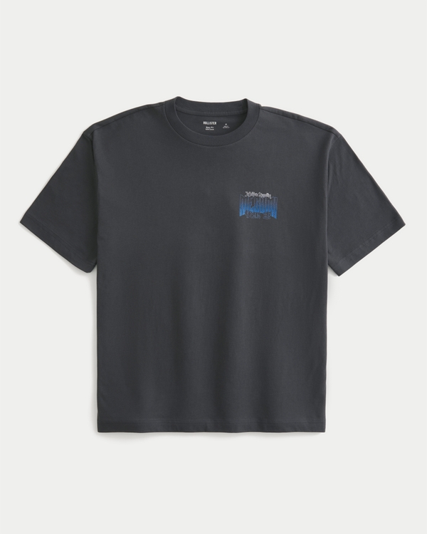 Boxy Jujutsu Kaisen Graphic Tee, Charcoal view 2
