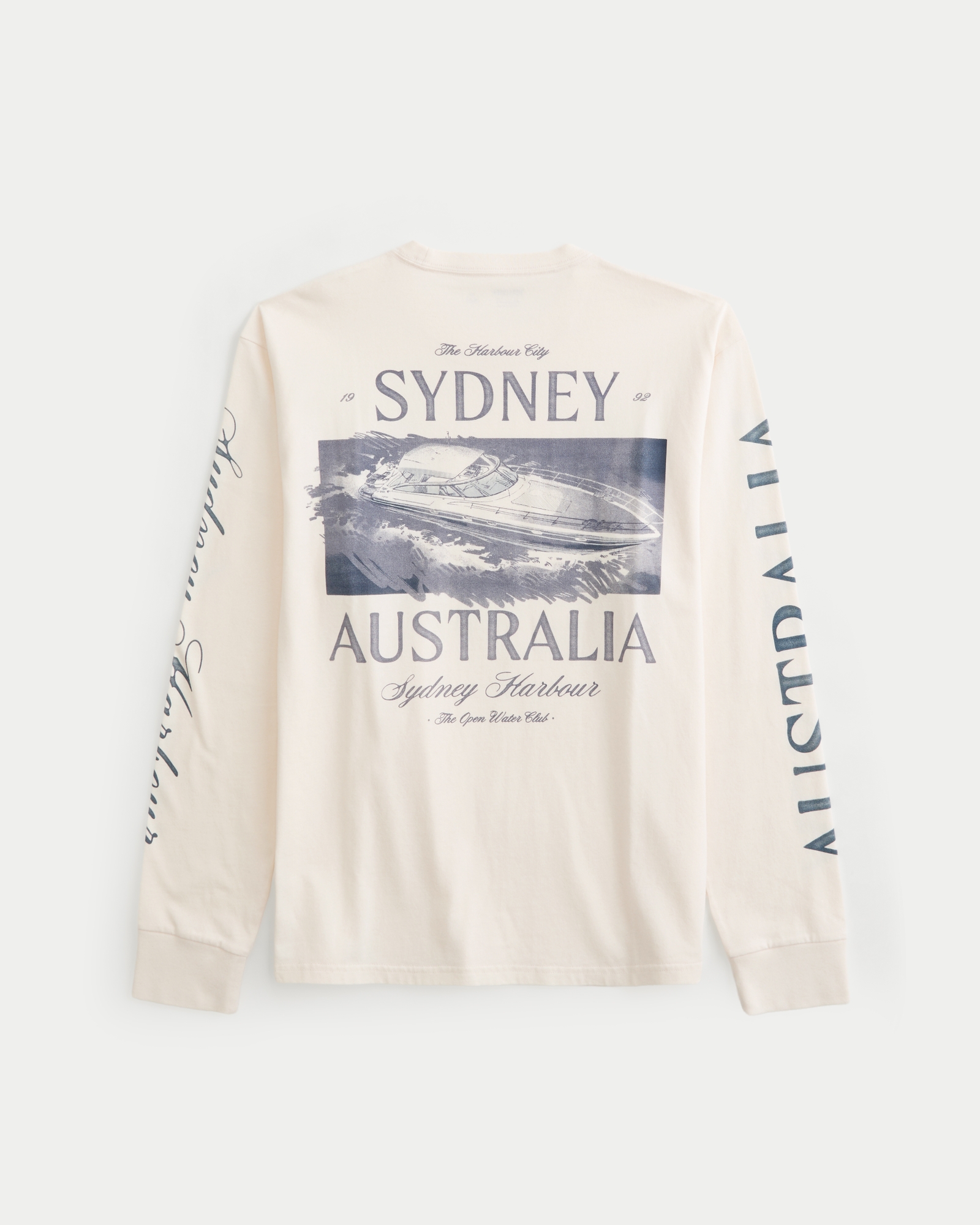 Men's Relaxed Cotton Long-Sleeve Sydney Graphic Tee | Men's