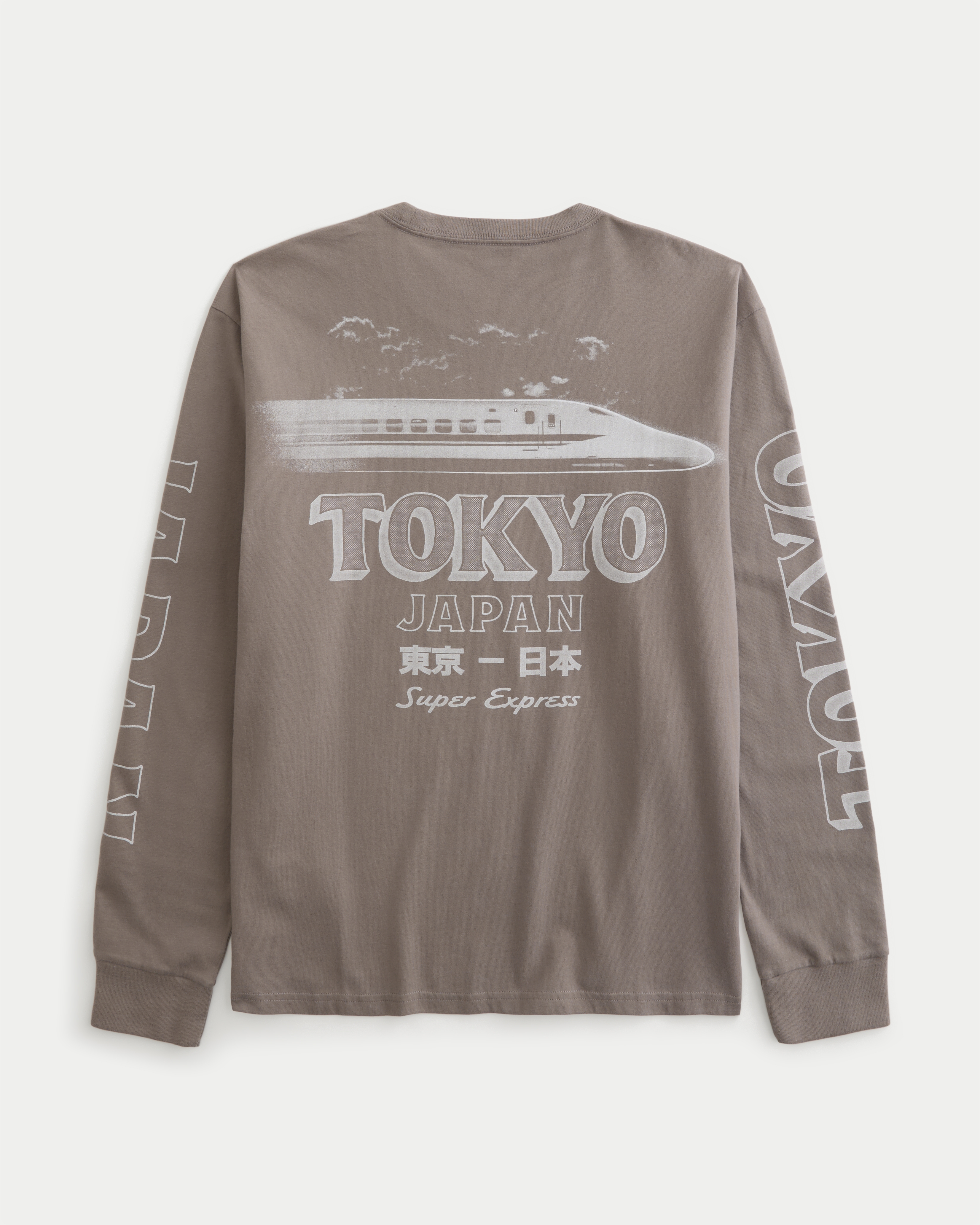 Relaxed Cotton Long-Sleeve Tokyo Graphic Tee