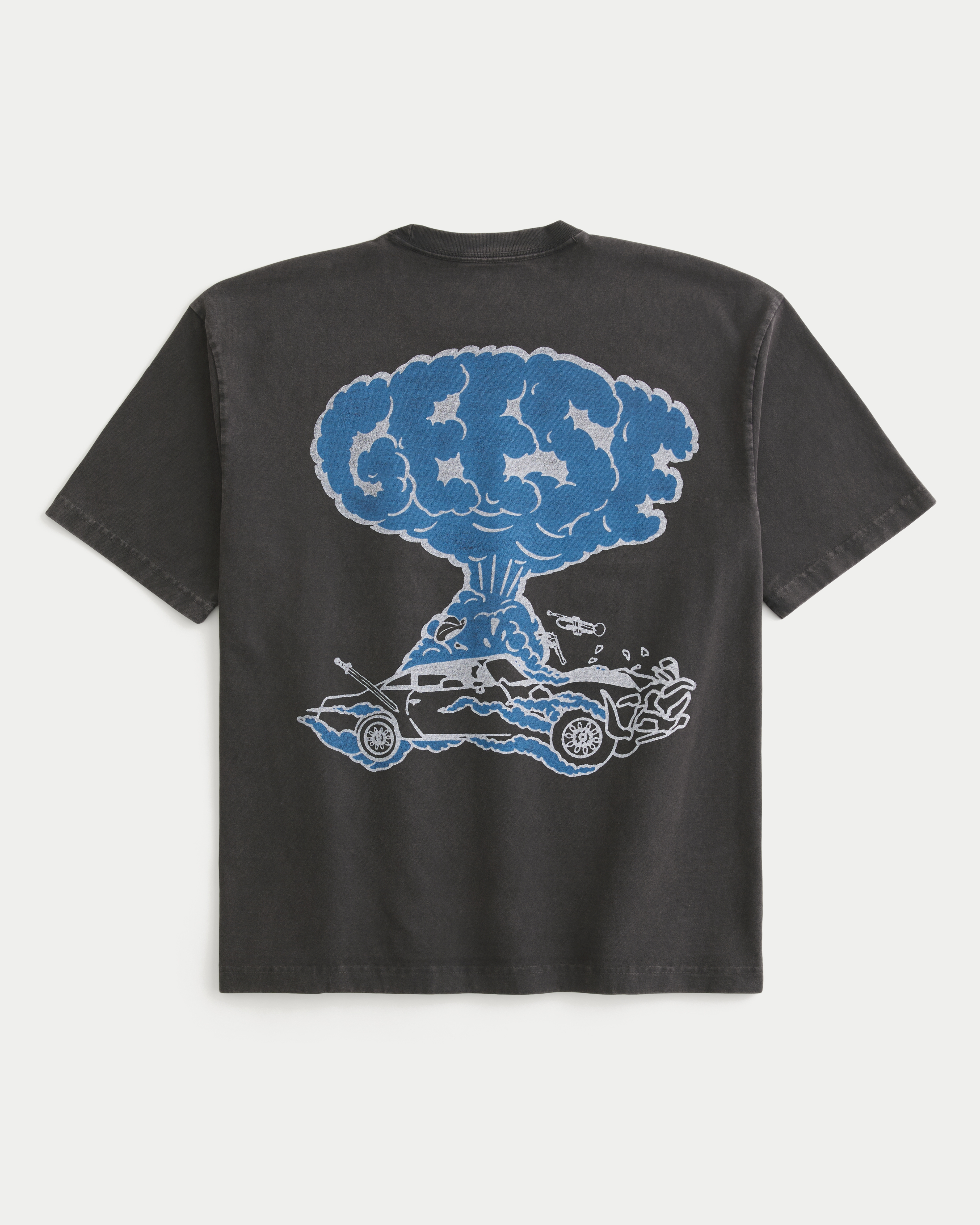 Hollister Boxy Heavyweight Dodge Challenger SRT Hellcat Graphic