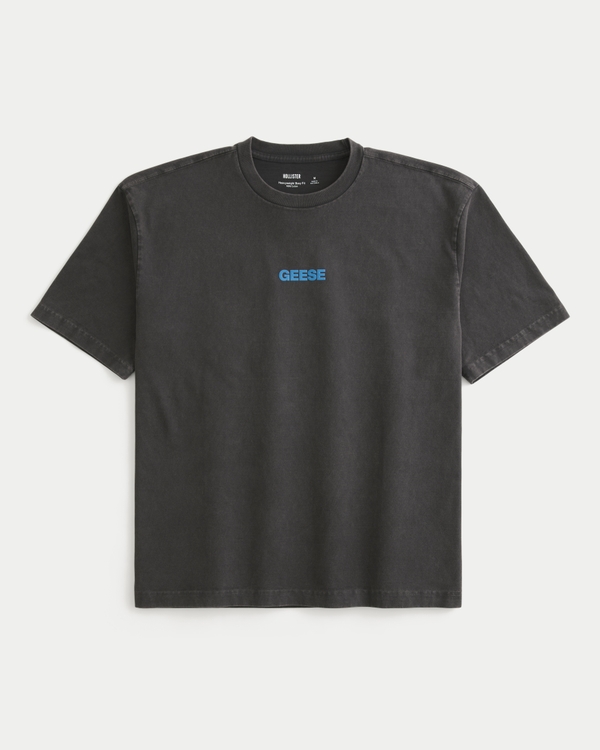 Men's Boxy Heavyweight Geese Graphic Tee | Men's Tops