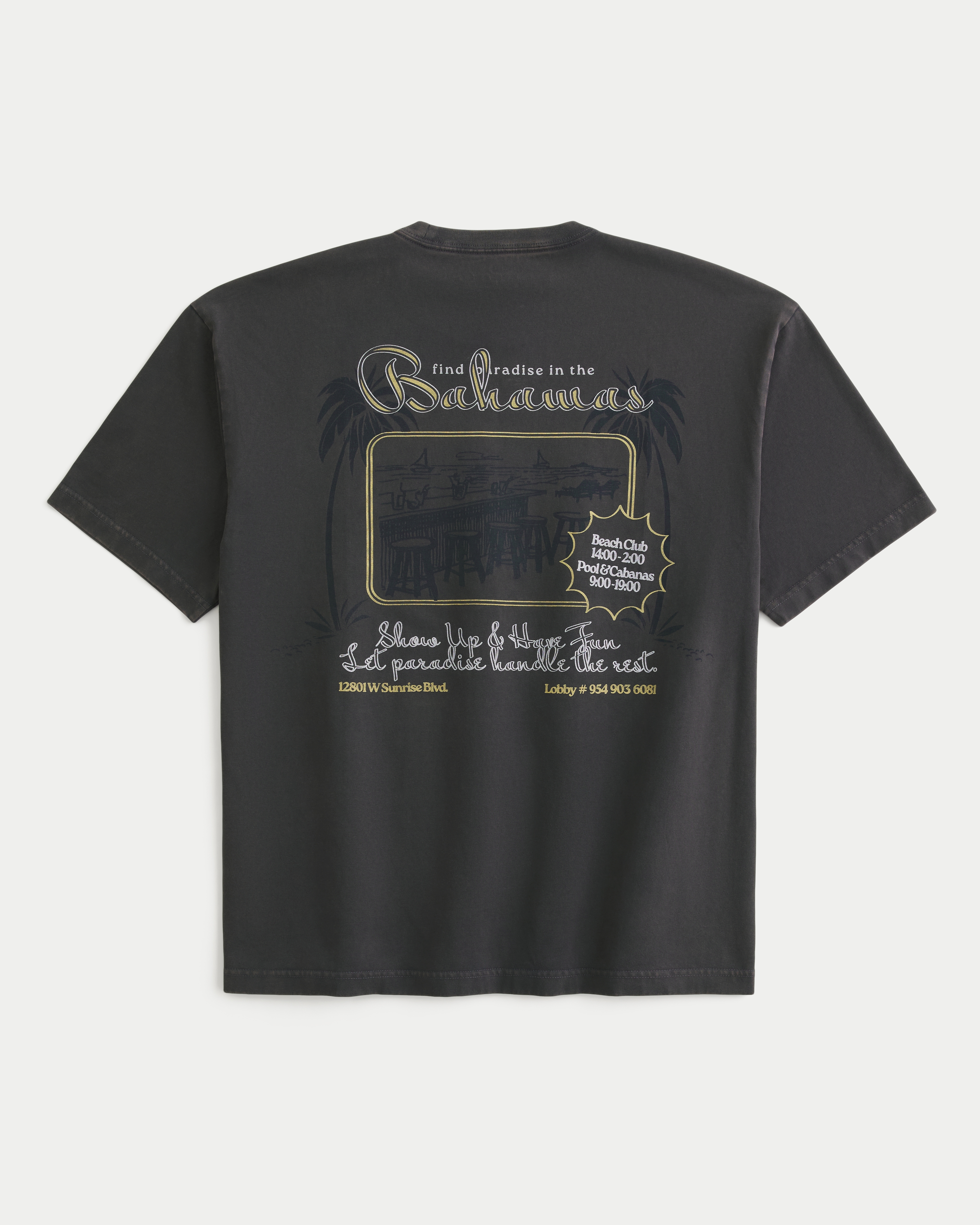 Boxy Heavyweight Bahamas Graphic Tee