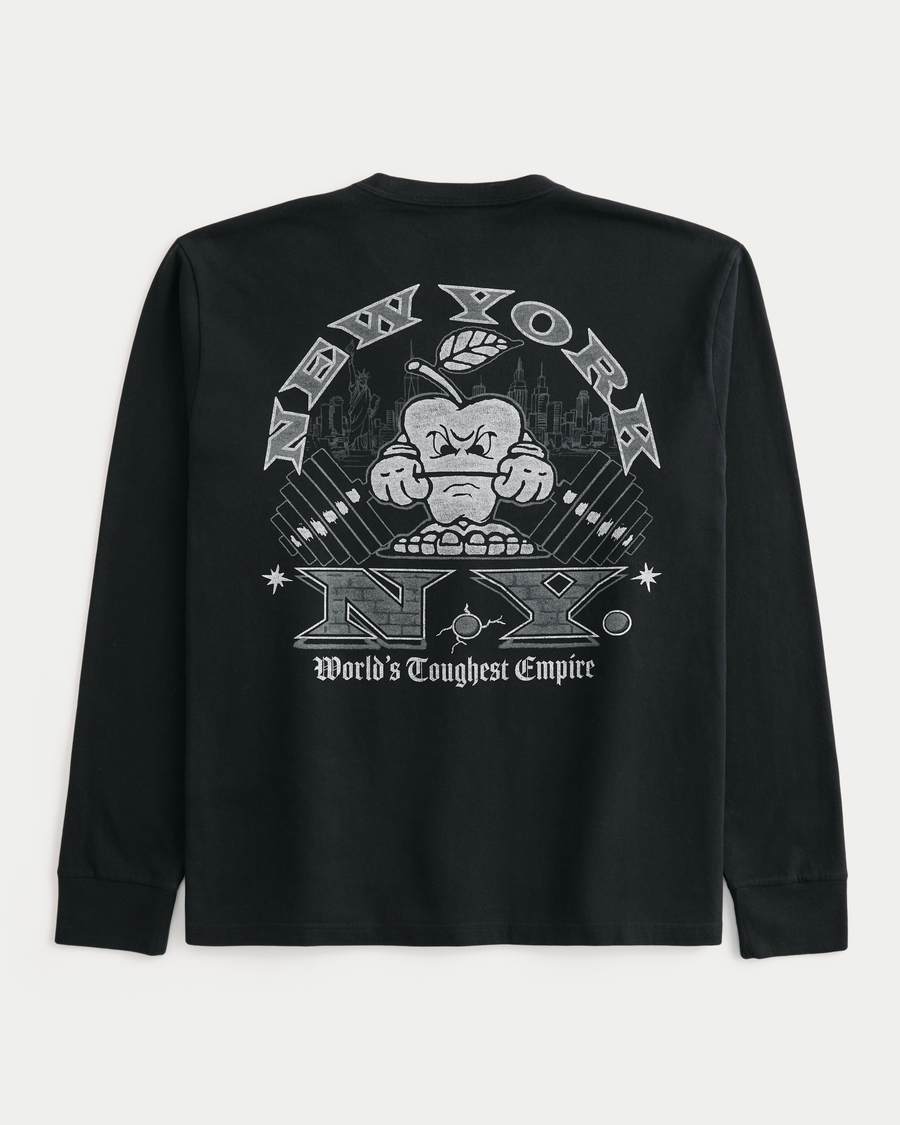 Relaxed Long Sleeve New York Graphic Tee