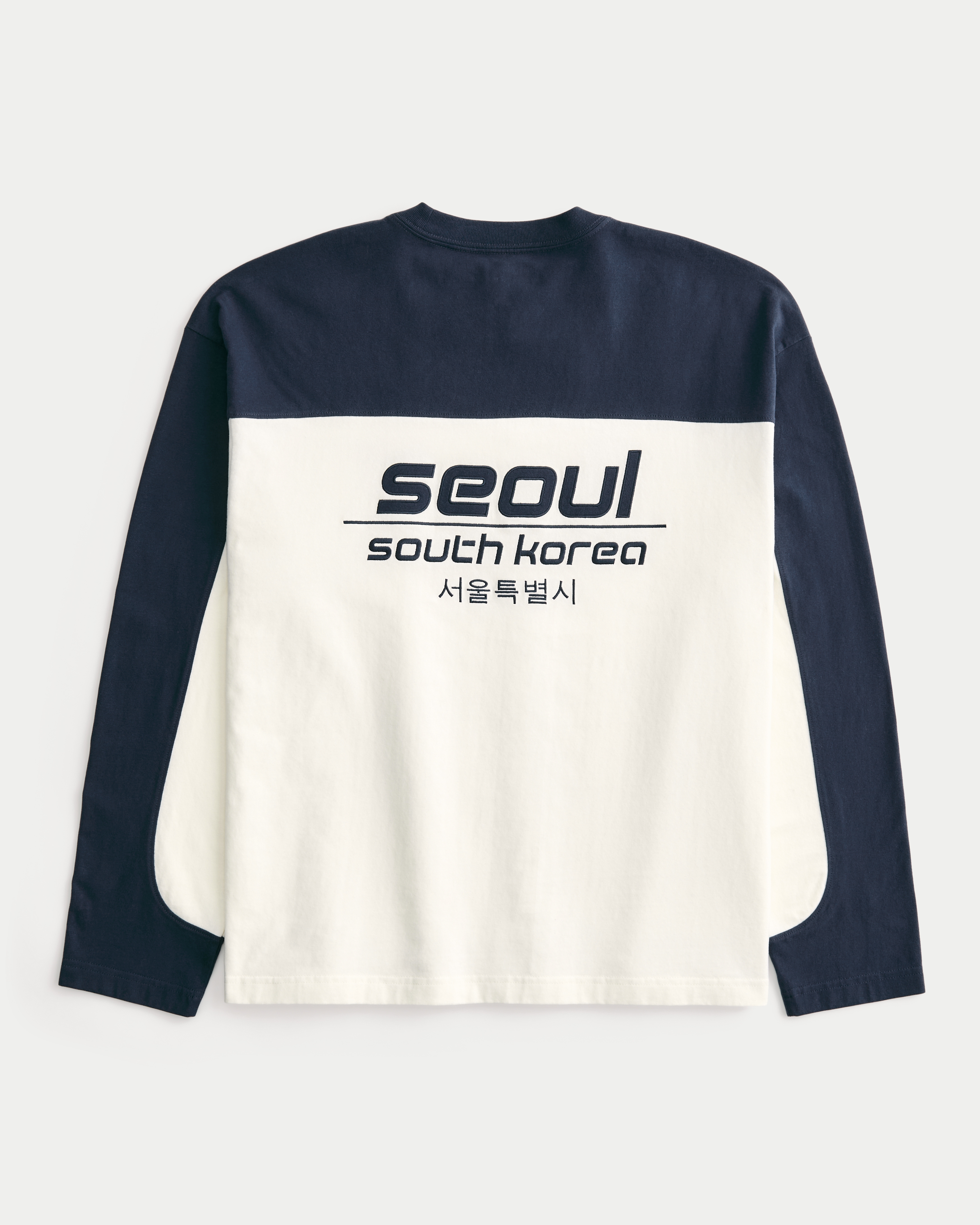 Boxy Heavyweight Long-Sleeve Seoul Graphic Tee