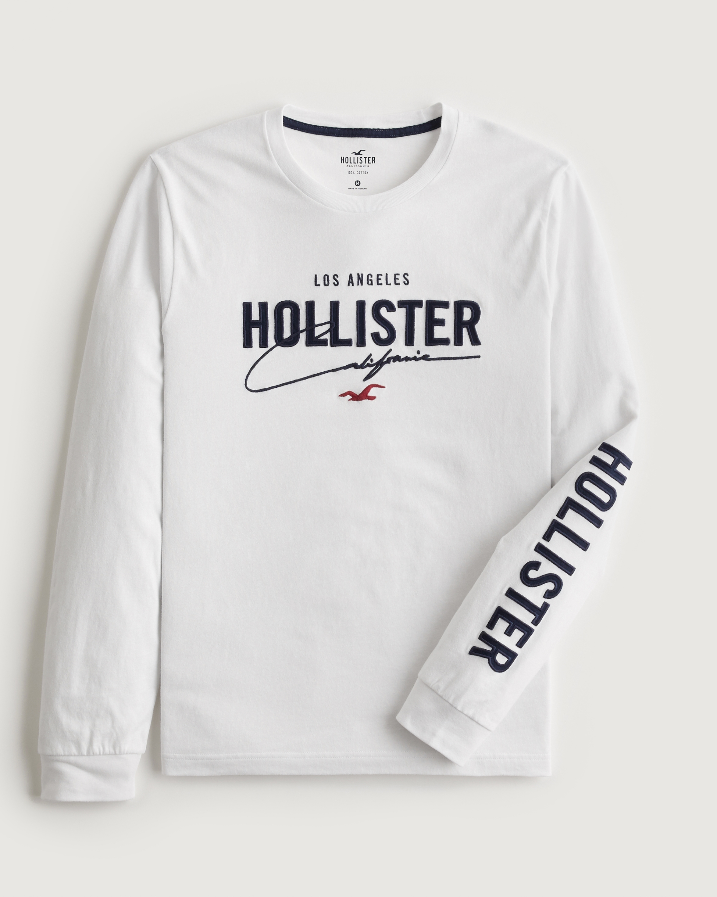 Hollister Long-Sleeve Logo Graphic Tee