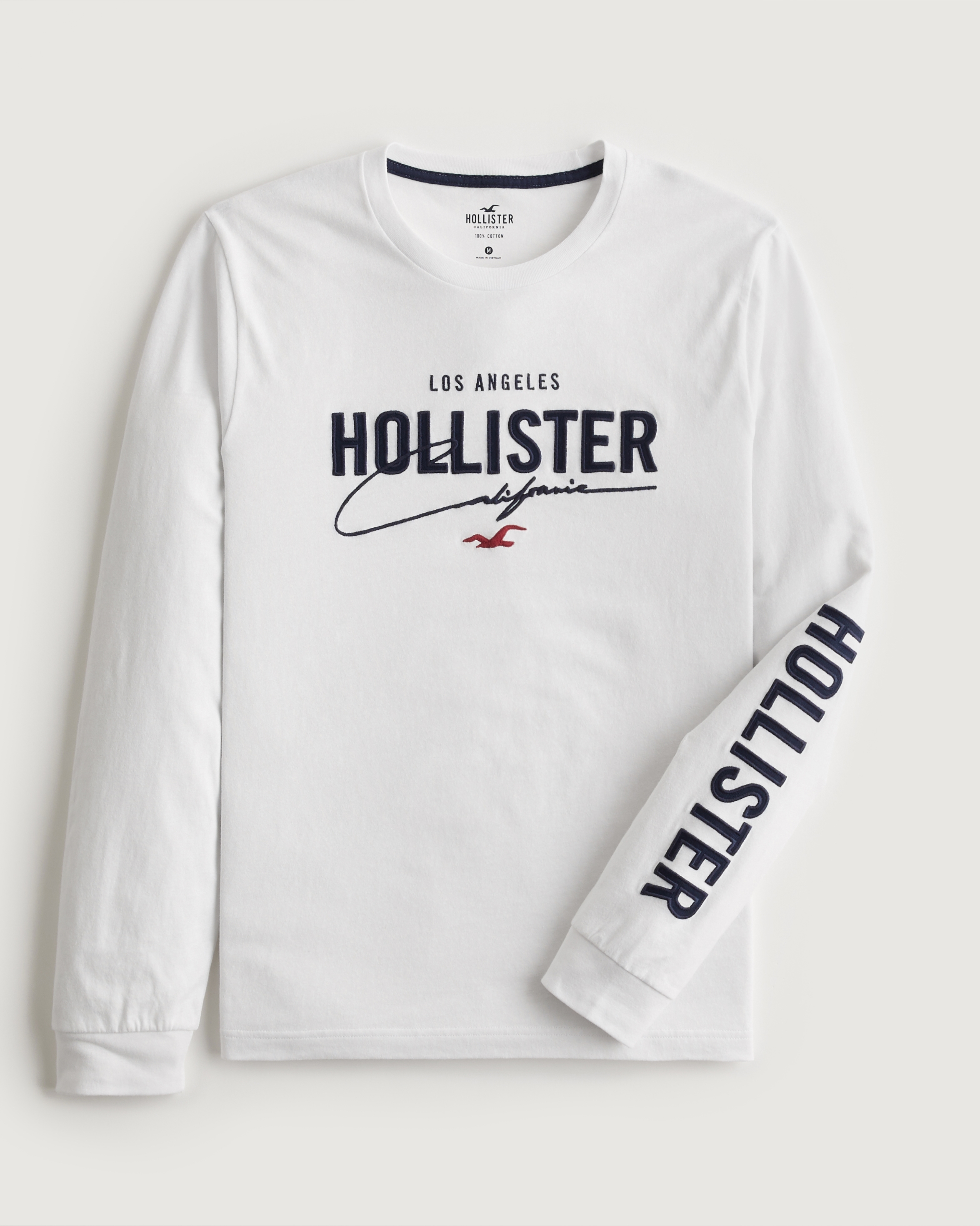 Hollister Name Hollister Family Name Crest Women Graphic Long Sleeve  T-shirt