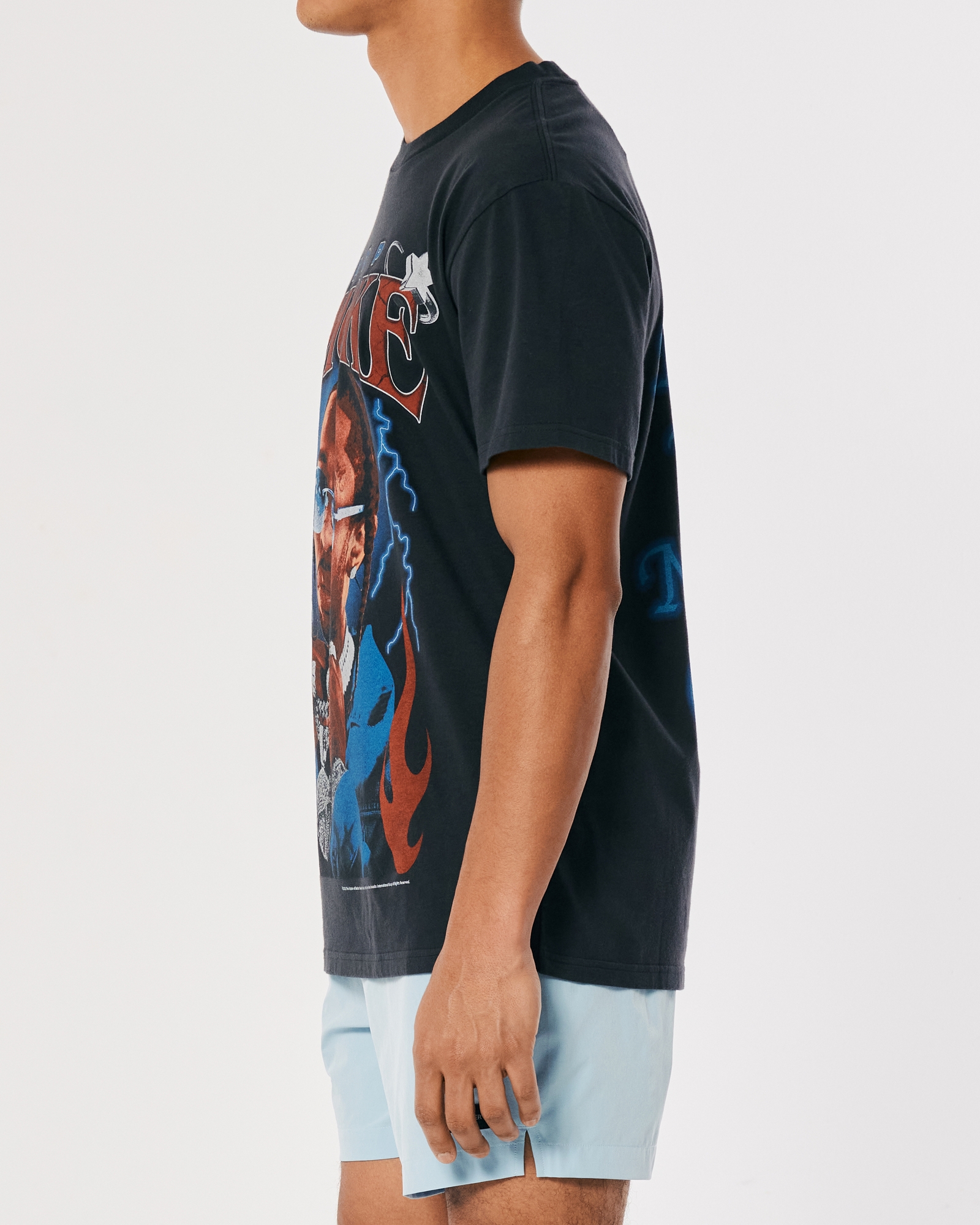 Men's Relaxed Pop Smoke Graphic Tee, Men's Clearance