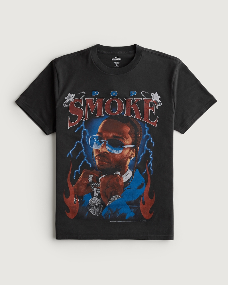 Relaxed Pop Smoke Graphic Tee