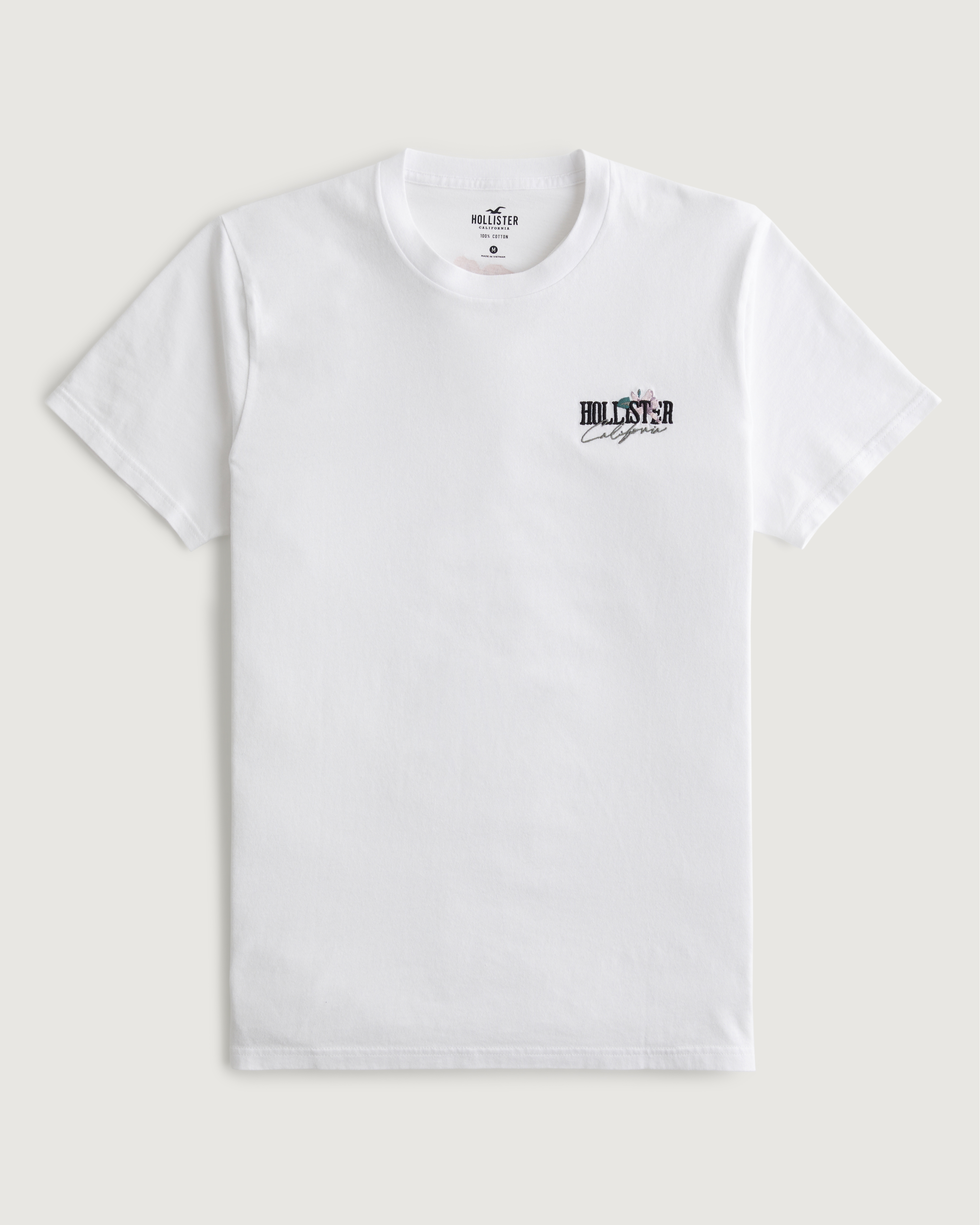 Hollister hot sale white tee