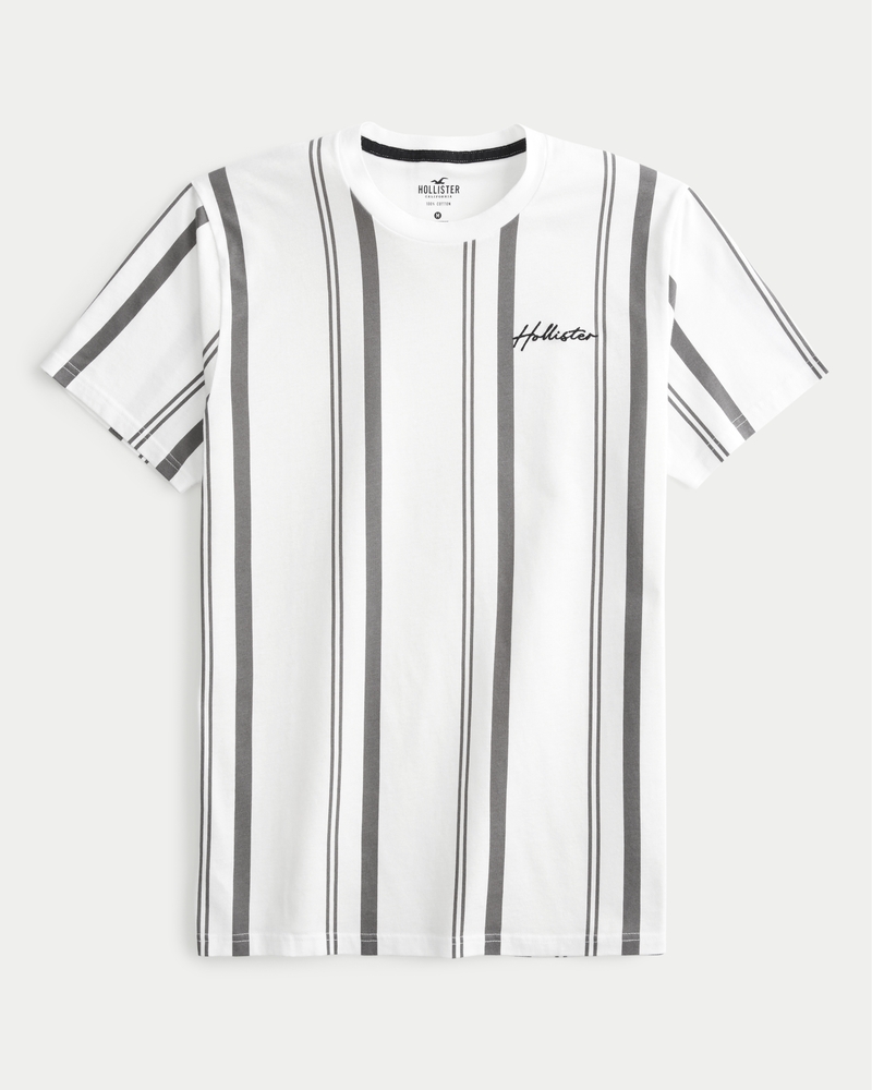 Hollister Striped Logo Tee