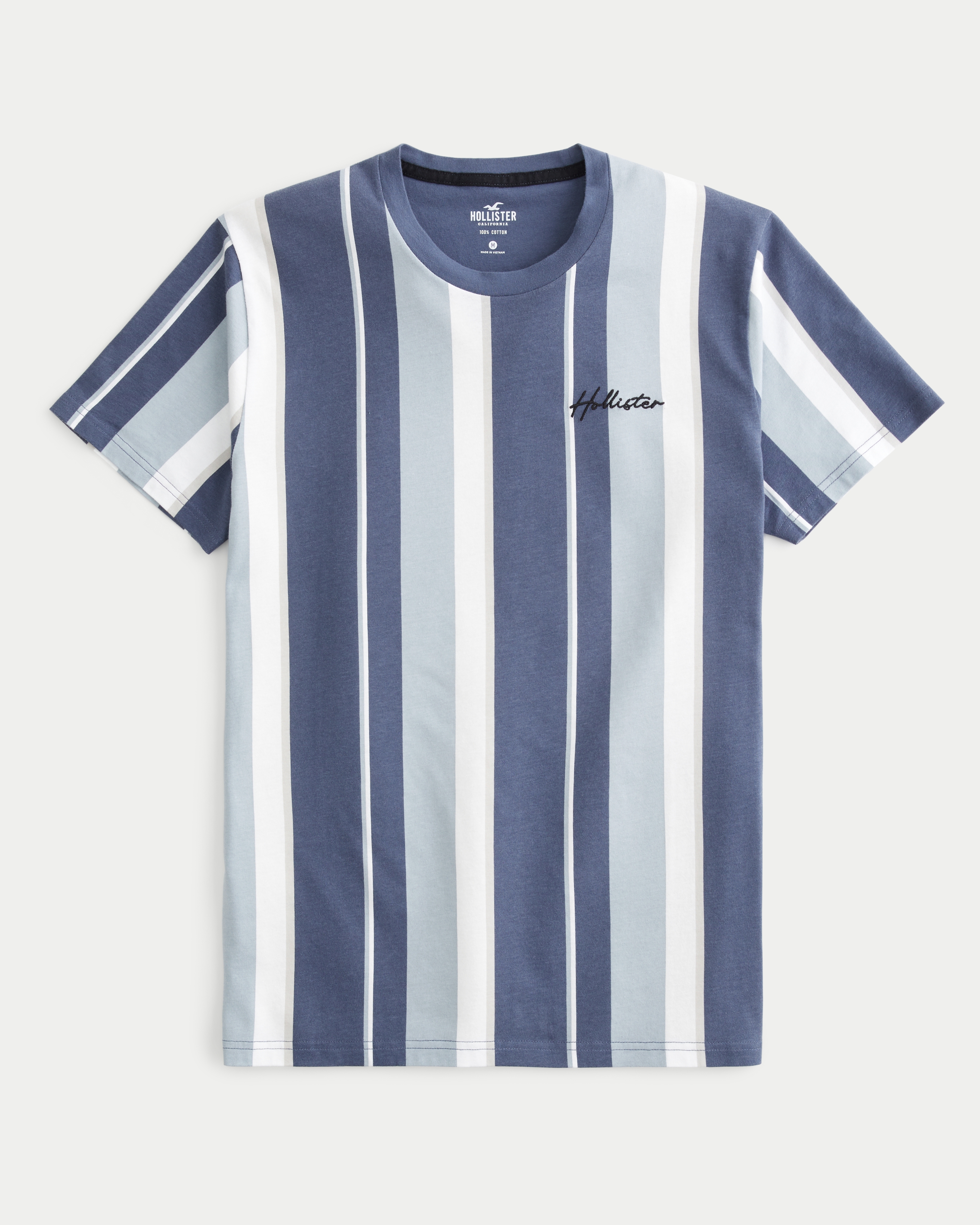 Hollister Striped Logo Tee