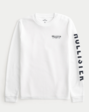 Hollister box logo deals tee
