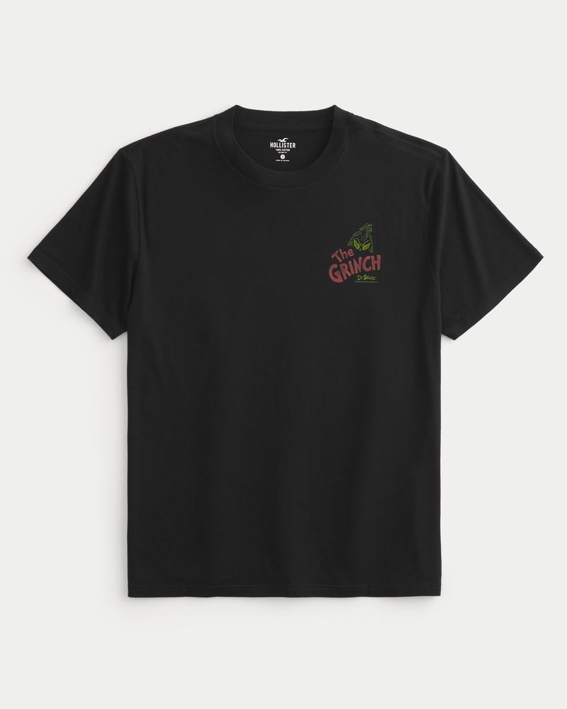 Hombres Camiseta holgada con estampa de The Grinch