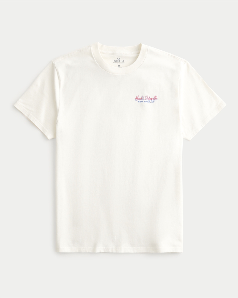 Relaxed Heavyweight Hank s Drive In Graphic Tee