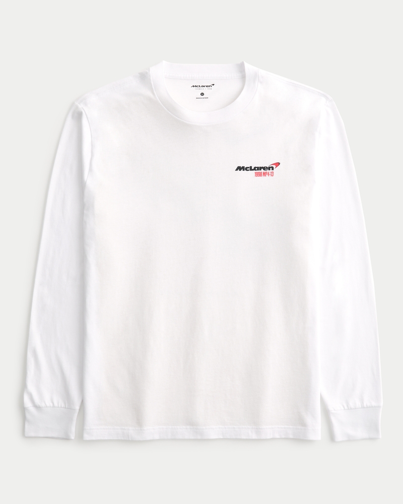 Hollister Relaxed Mclaren Graphic Tee in White for Men