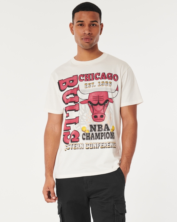 Abercrombie & Fitch Oversized Boyfriend Chicago Bulls Graphic Tee