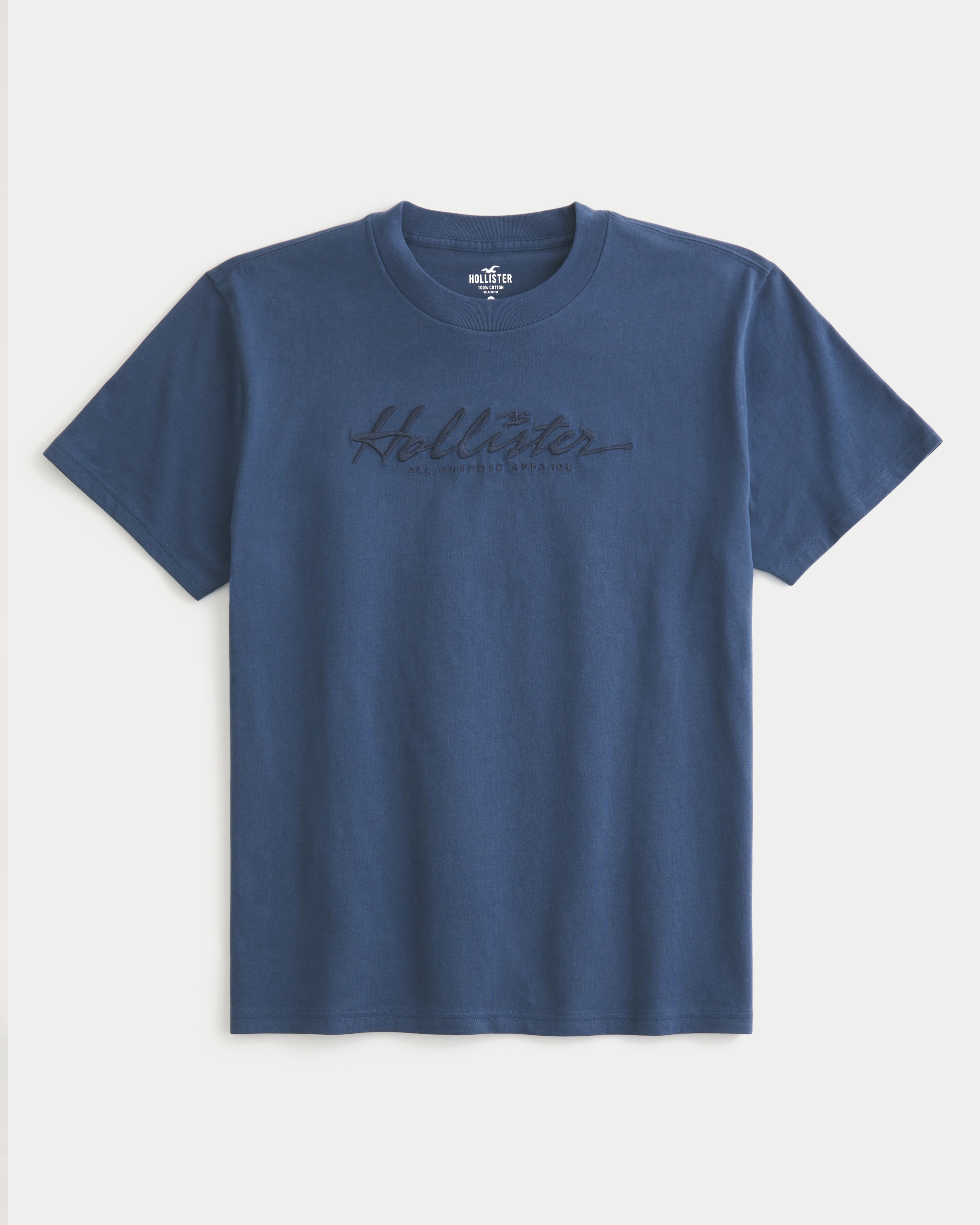 Blue hollister best sale t shirt