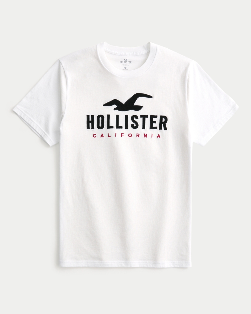 Men s Cotton Logo Graphic Tee Men s Tops HollisterCo