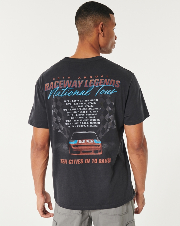 Relaxed Raceway Legends Graphic Tee, Black - Raceway