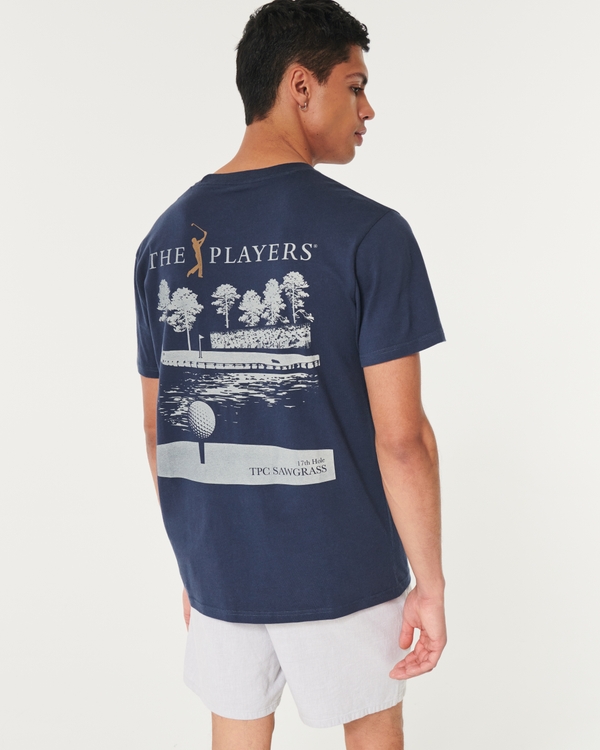 Hollister Cotton Logo Graphic Tee in Blue for Men