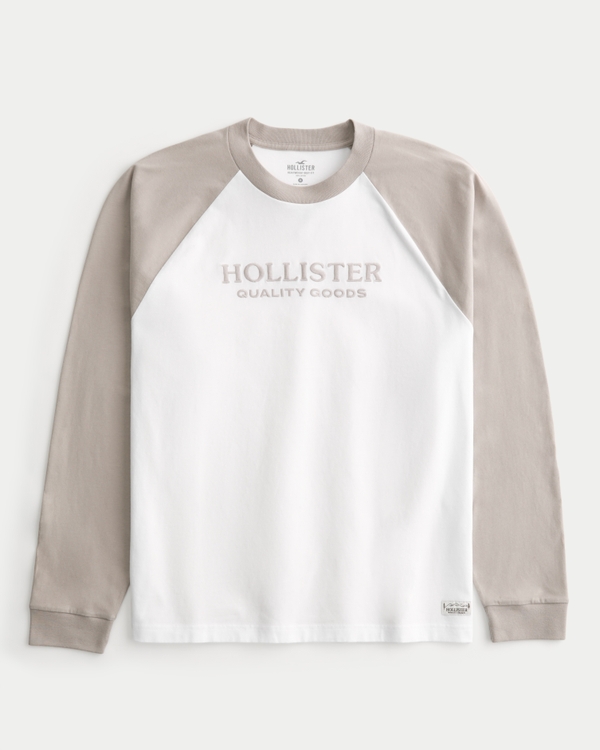 Red Hollister Long Sleeve Graphic Tee