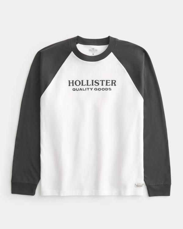 Red Hollister Long Sleeve Graphic Tee