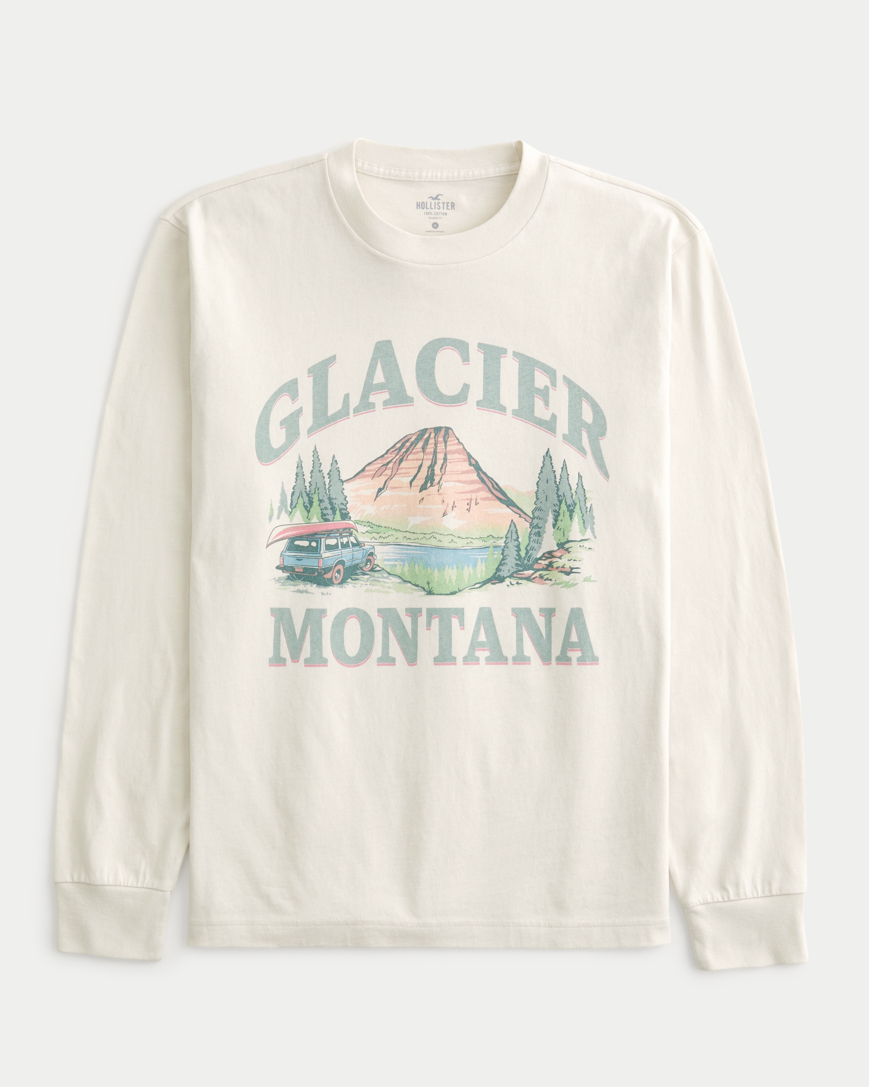 [NG] GLACIER GRAPHIC LONG SLEEVE T-SHIRT ★大人気★ Men's Long-Sleeve Glacier Montana Graphic Tee | Men's Sale