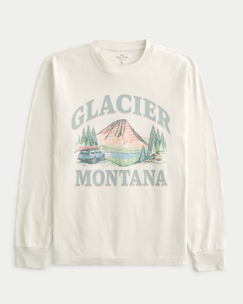 Long-Sleeve Glacier Montana Graphic Tee